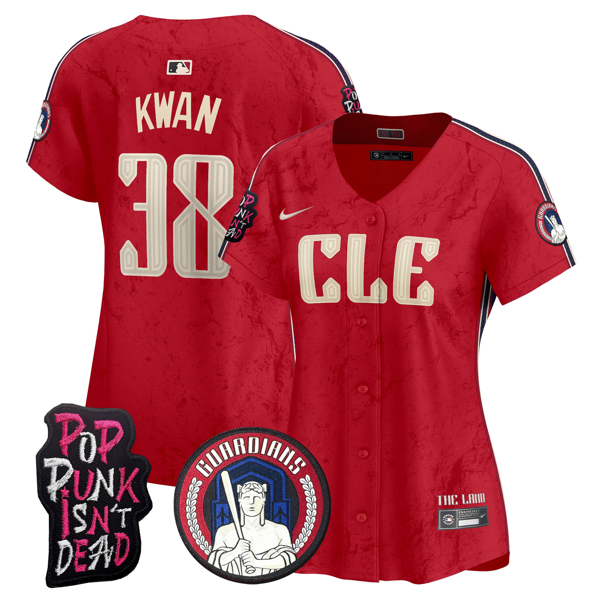 Women's Cleveland Guardians MGK Vapor Premier Limited Jersey - All Stitched