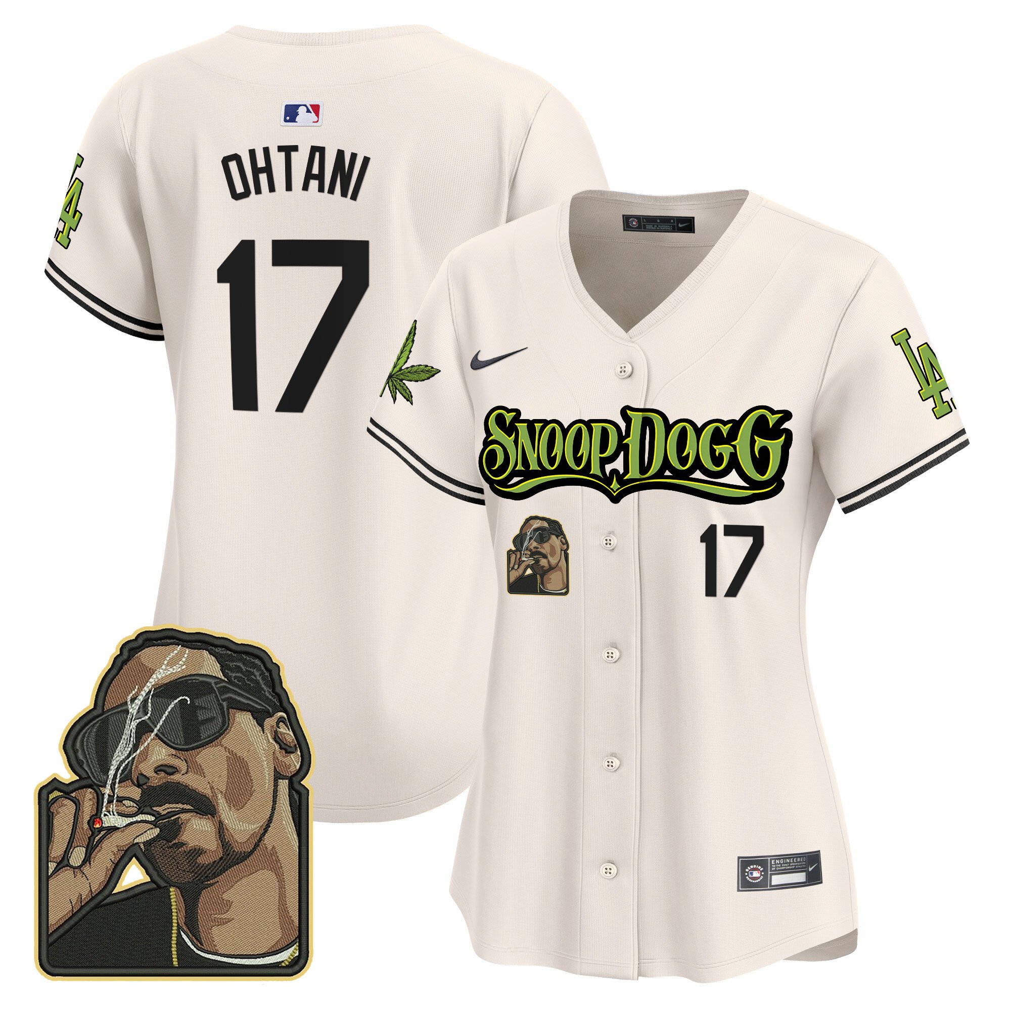 Women's Dodgers Snoop Dogg Vapor Premier Limited Jersey - Stitched