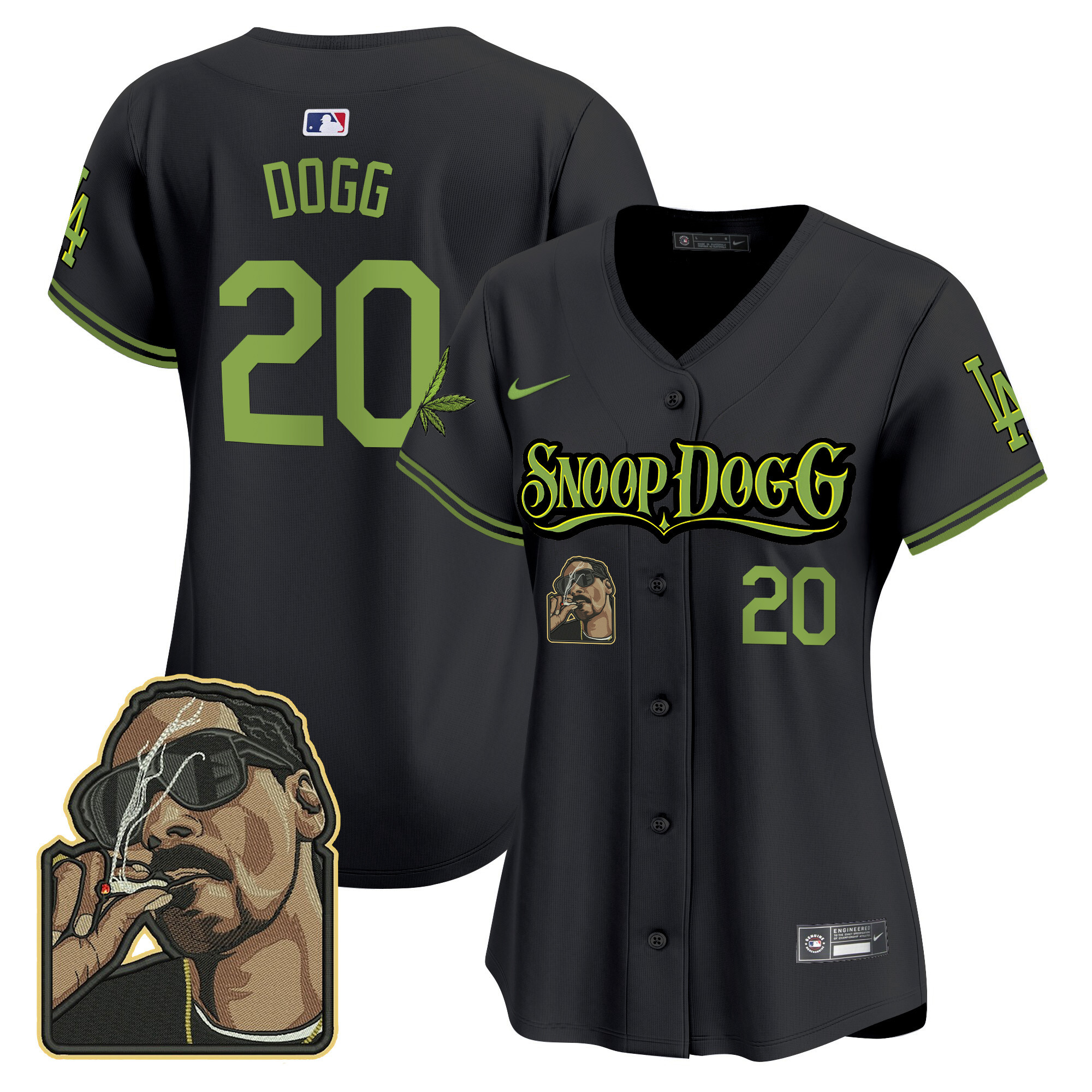 Women's Dodgers Snoop Dogg Vapor Premier Limited Jersey - Stitched