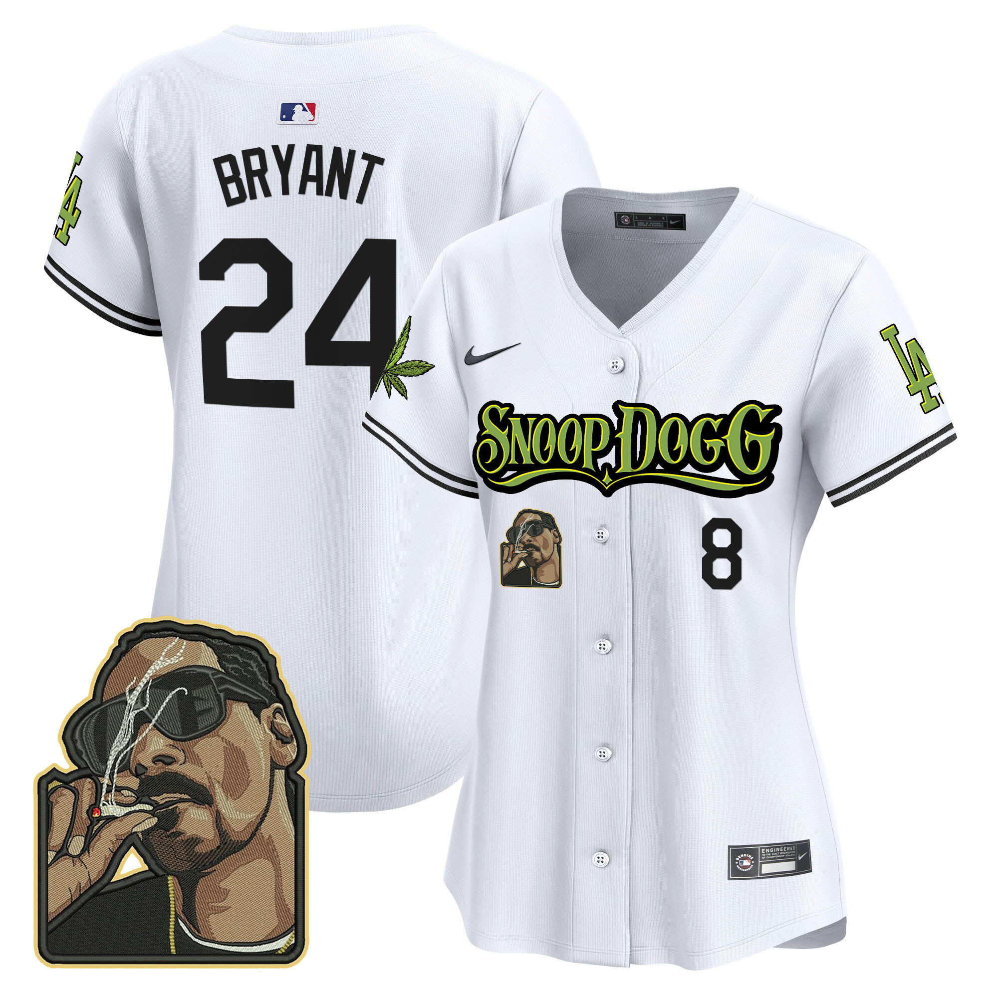 Women's Dodgers Snoop Dogg Vapor Premier Limited Jersey - Stitched