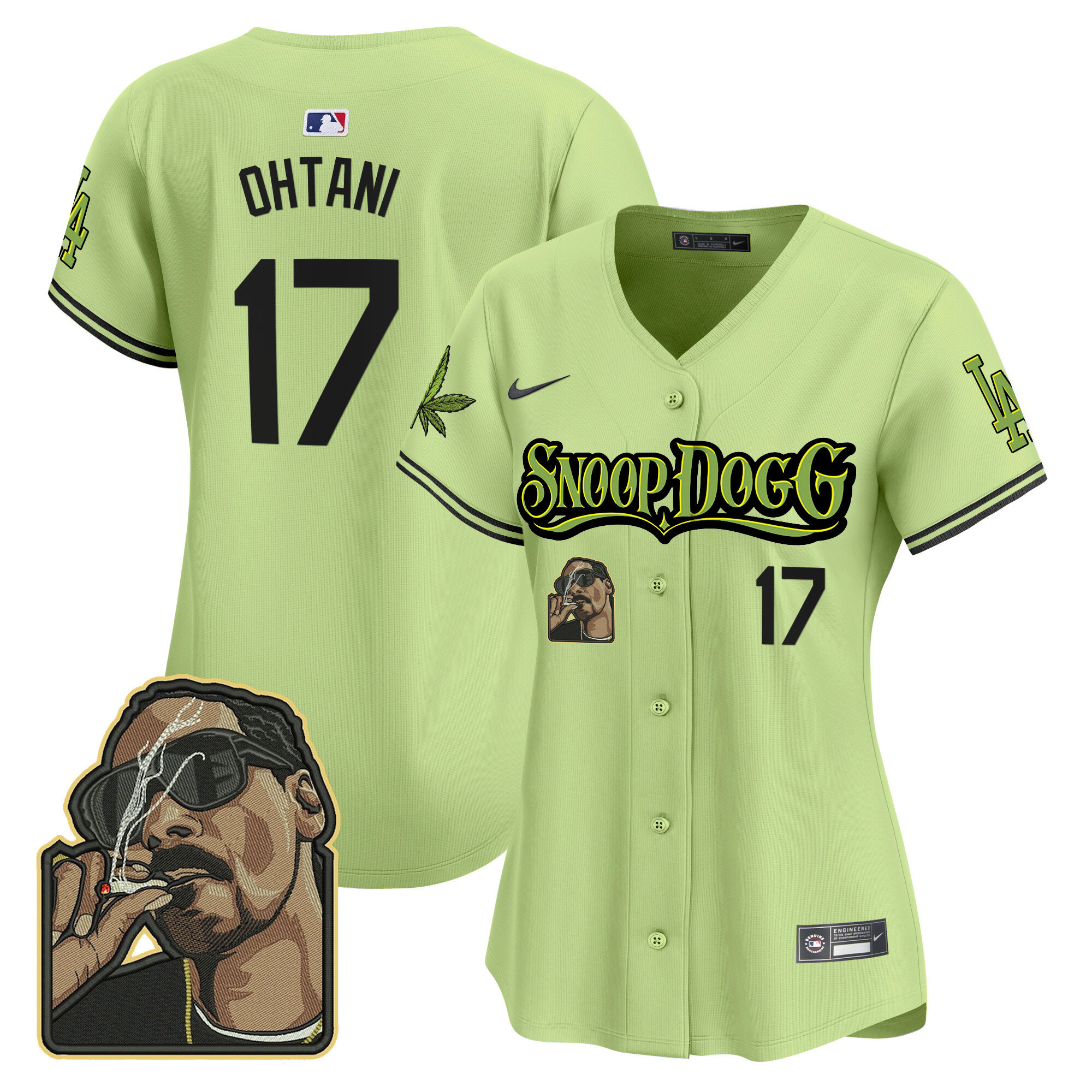 Women's Dodgers Snoop Dogg Vapor Premier Limited Jersey - Stitched