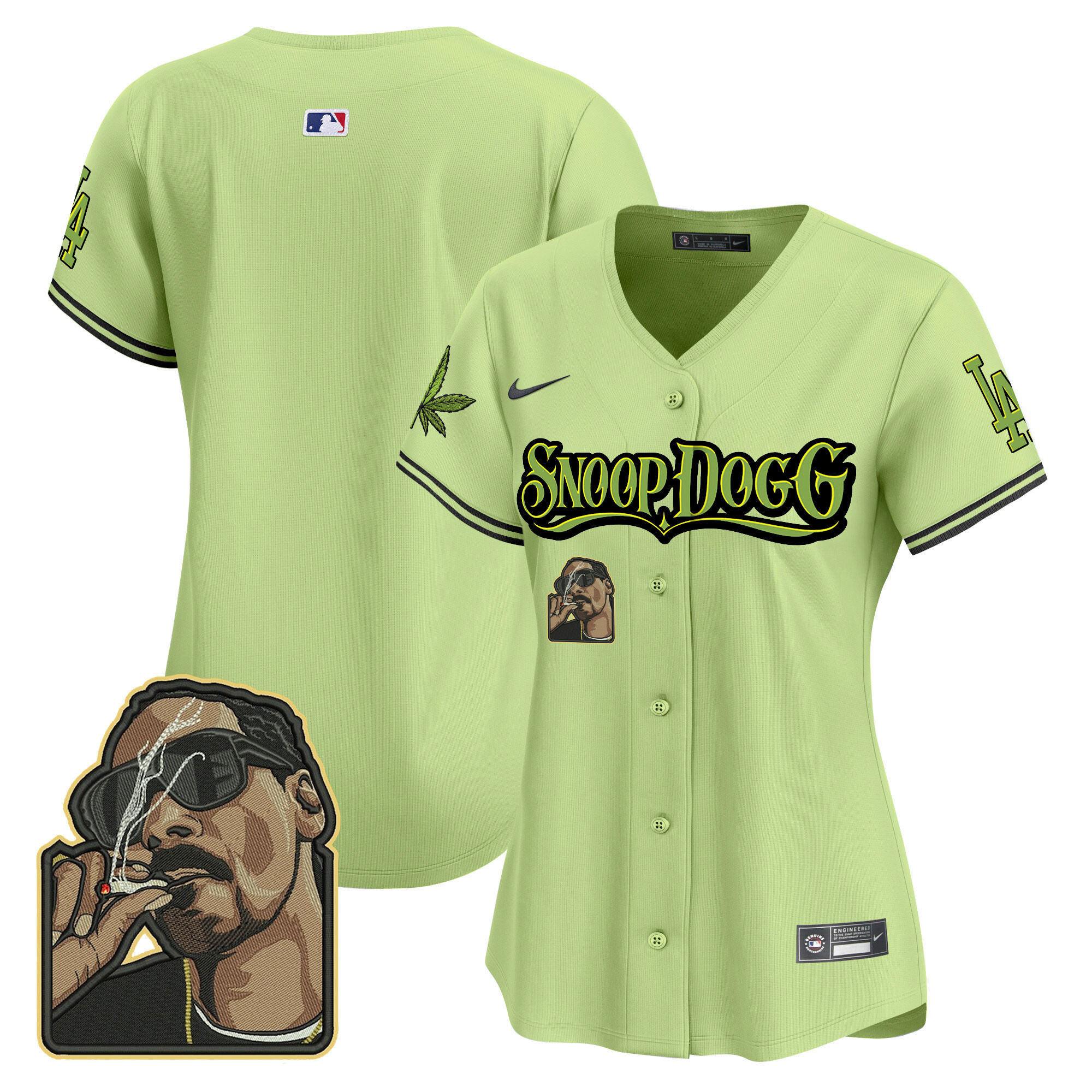 Women's Dodgers Snoop Dogg Vapor Premier Limited Jersey - Stitched