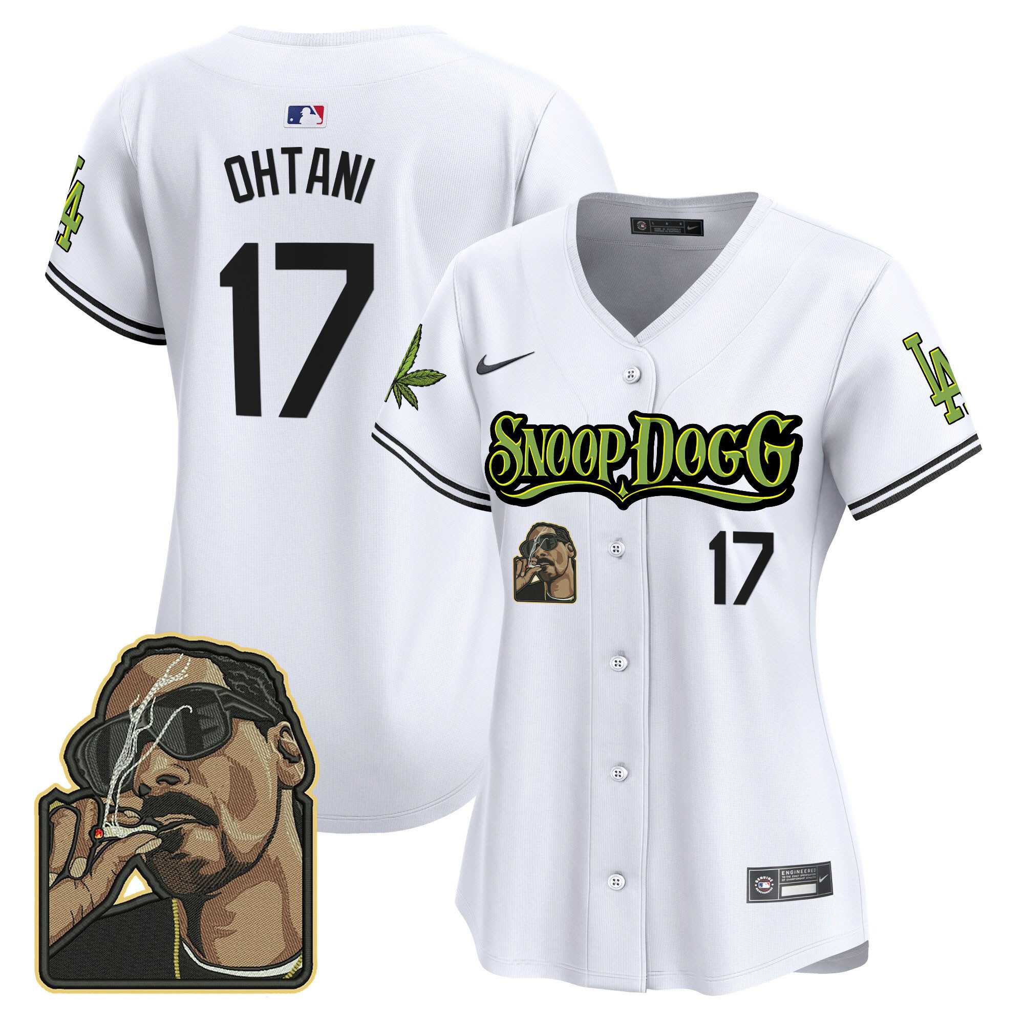 Women's Dodgers Snoop Dogg Vapor Premier Limited Jersey - Stitched