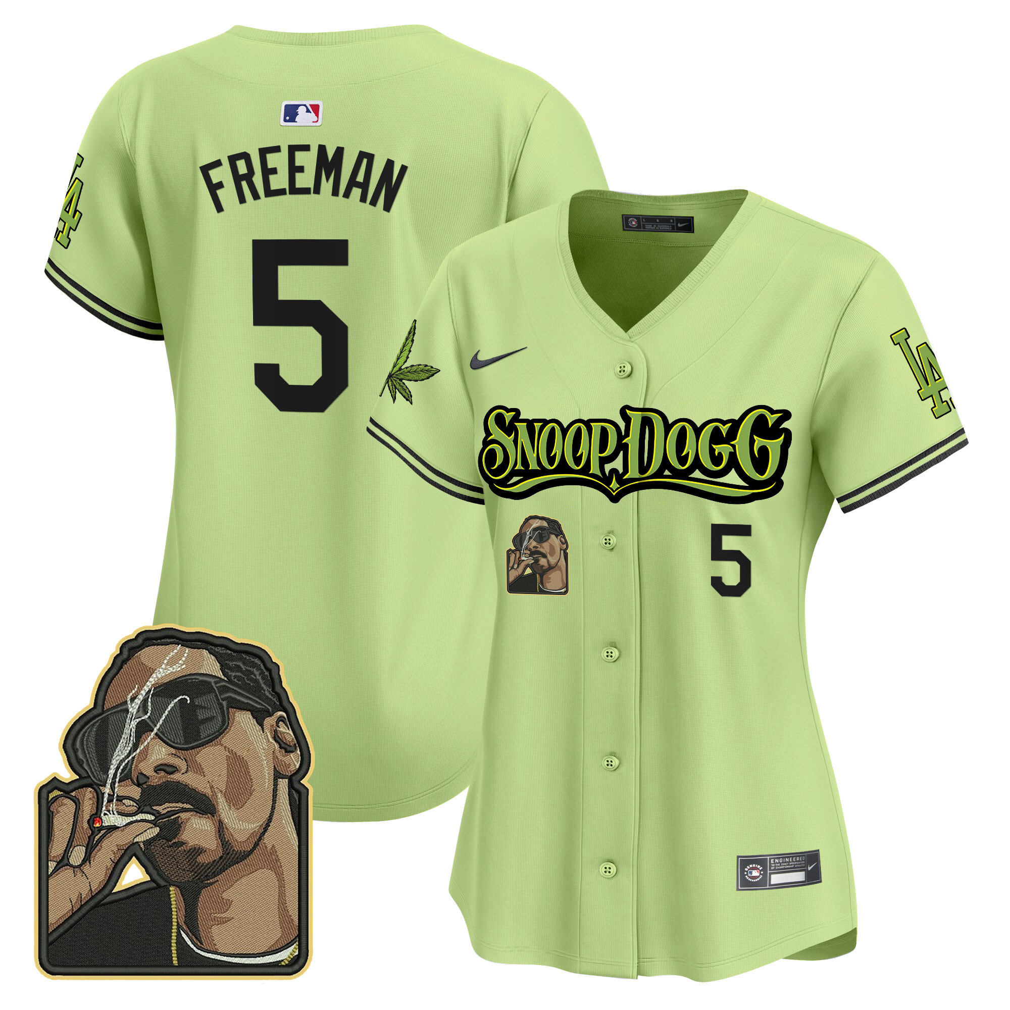 Women's Dodgers Snoop Dogg Vapor Premier Limited Jersey - Stitched