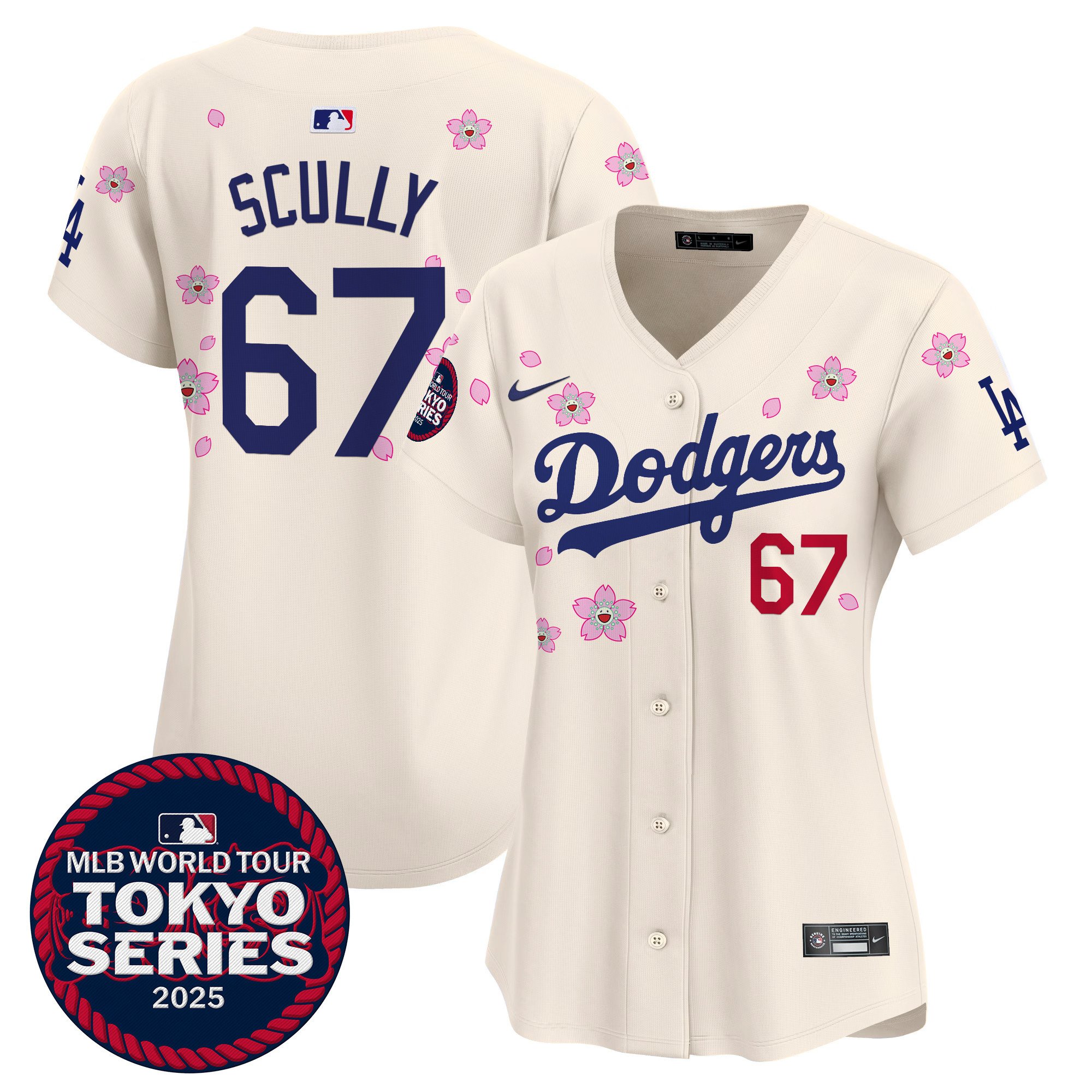 Women's Dodgers Tokyo Series 2025 Vapor Premier Limited Jersey - Stitched