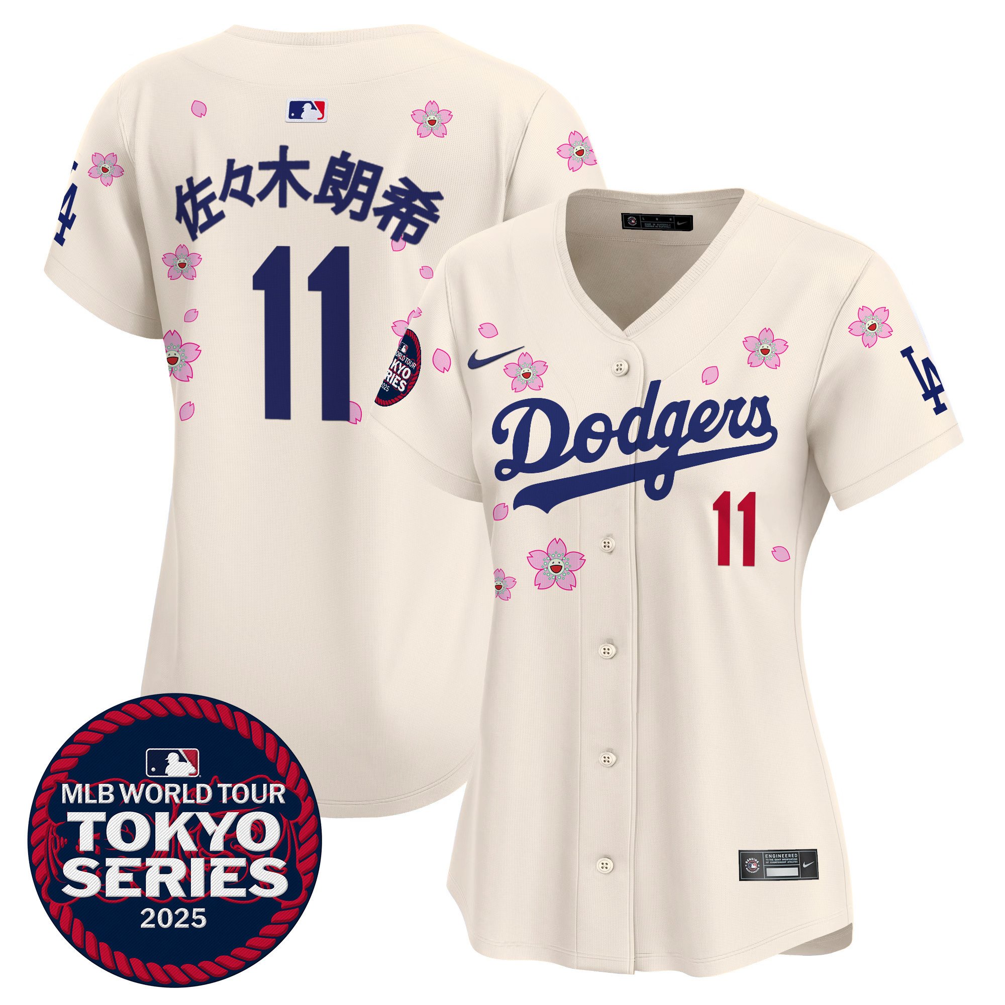 Women's Dodgers Tokyo Series 2025 Vapor Premier Limited Jersey - Stitched