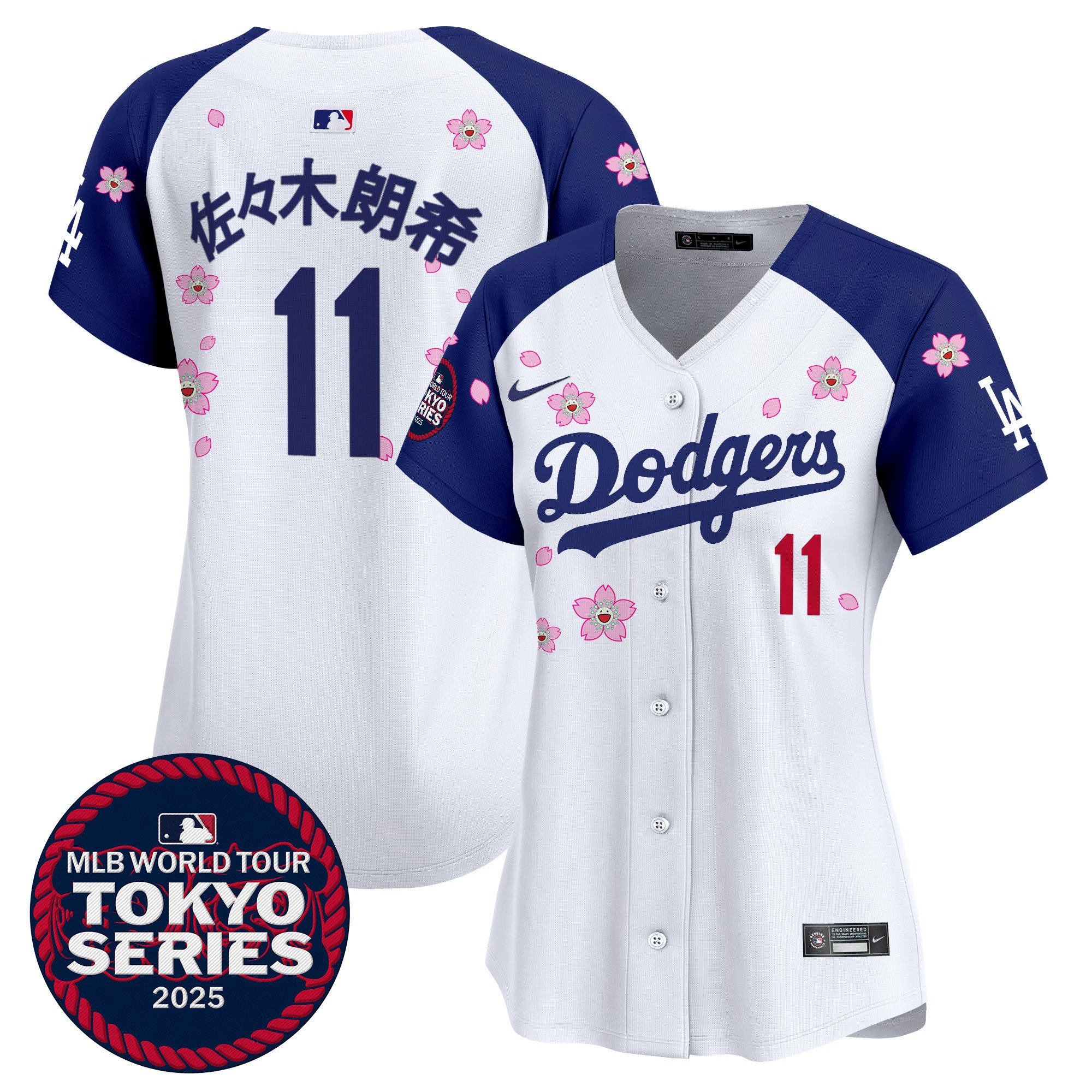 Women's Dodgers Tokyo Series 2025 Vapor Premier Limited Jersey - Stitched