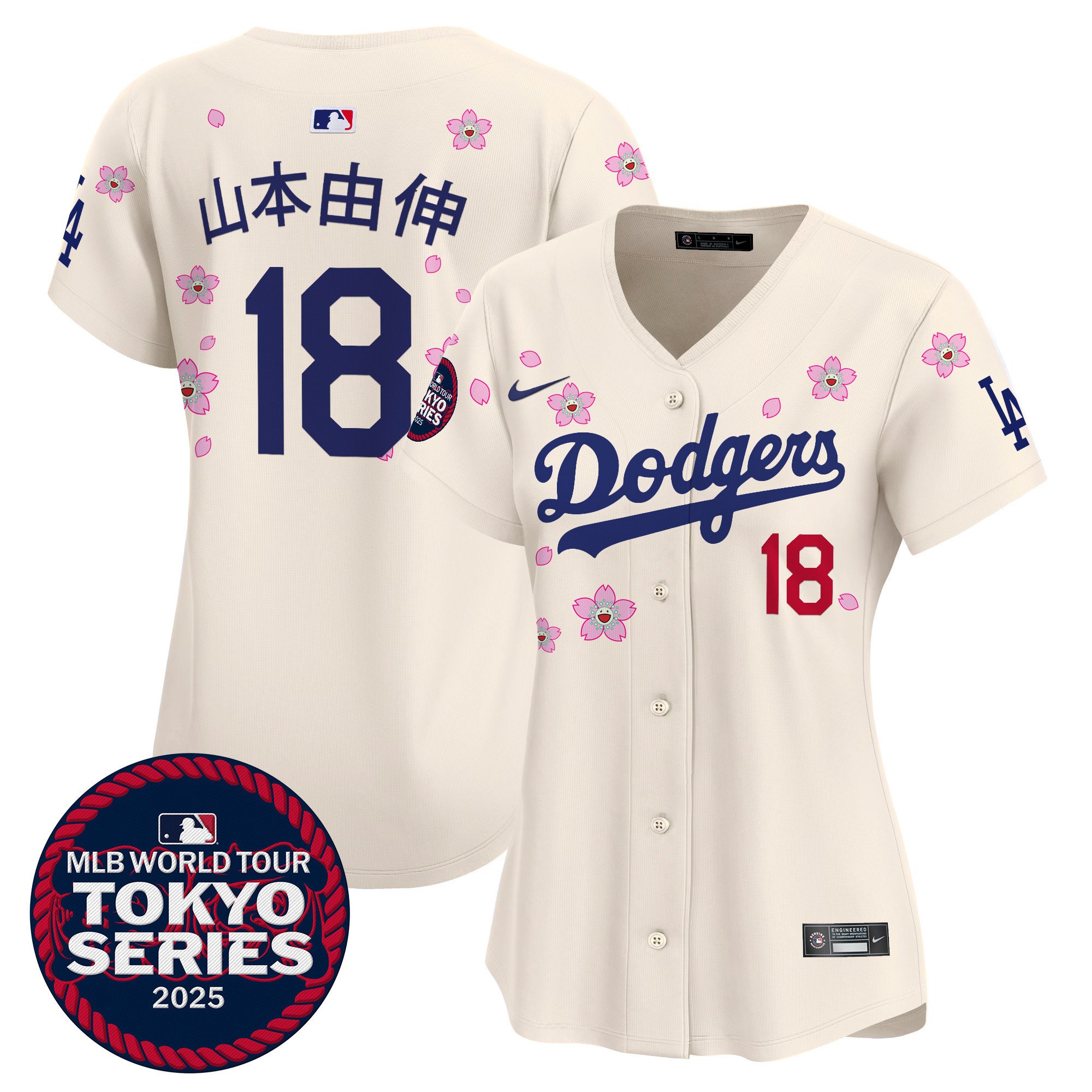 Women's Dodgers Tokyo Series 2025 Vapor Premier Limited Jersey - Stitched