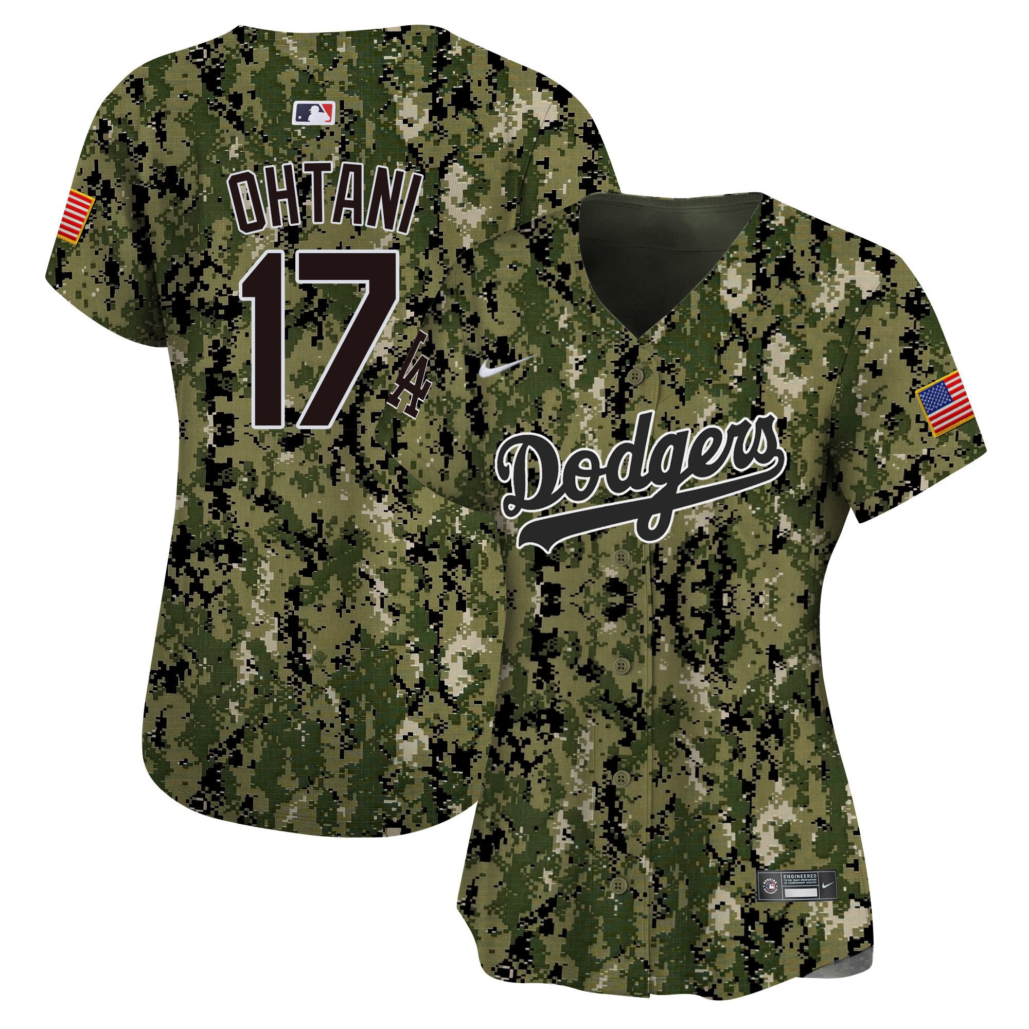 Women's Dodgers USMC Alternate Vapor Premier Limited Jersey - All Stitched