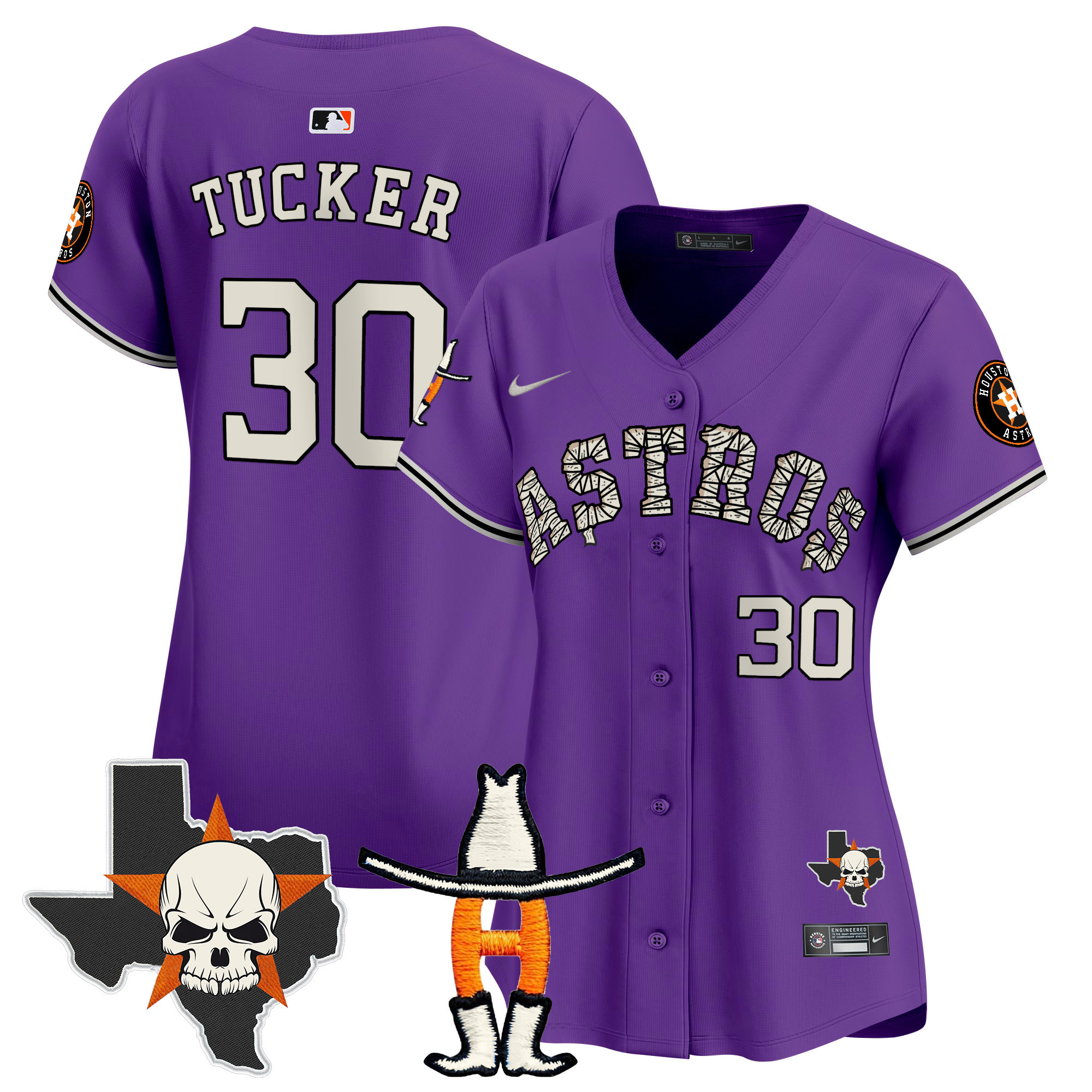 Women's Houston Astros Halloween Vapor Premier Limited Jersey - All Stitched