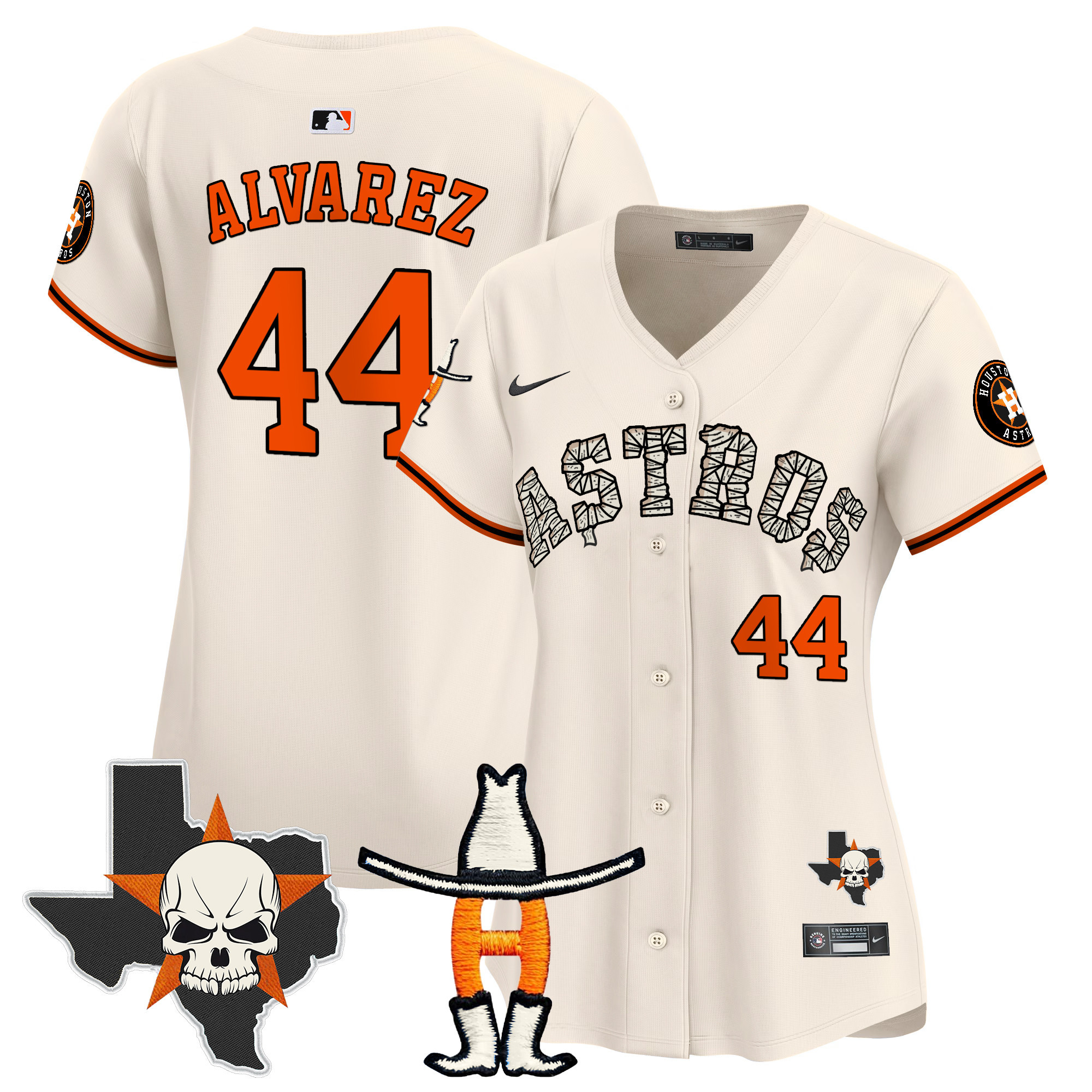 Women's Houston Astros Halloween Vapor Premier Limited Jersey - All Stitched