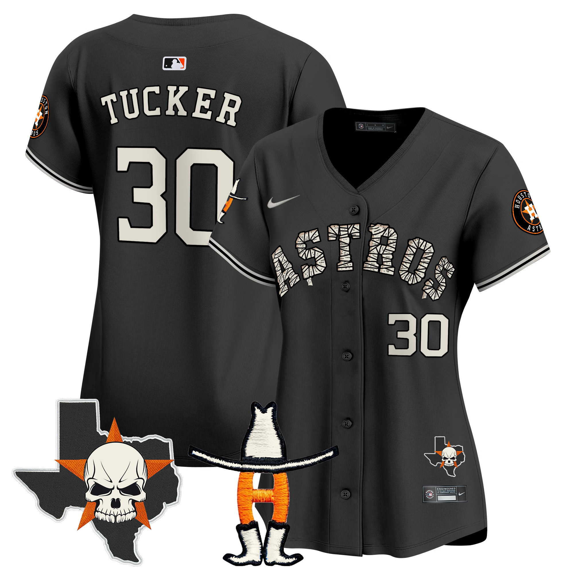 Women's Houston Astros Halloween Vapor Premier Limited Jersey - All Stitched