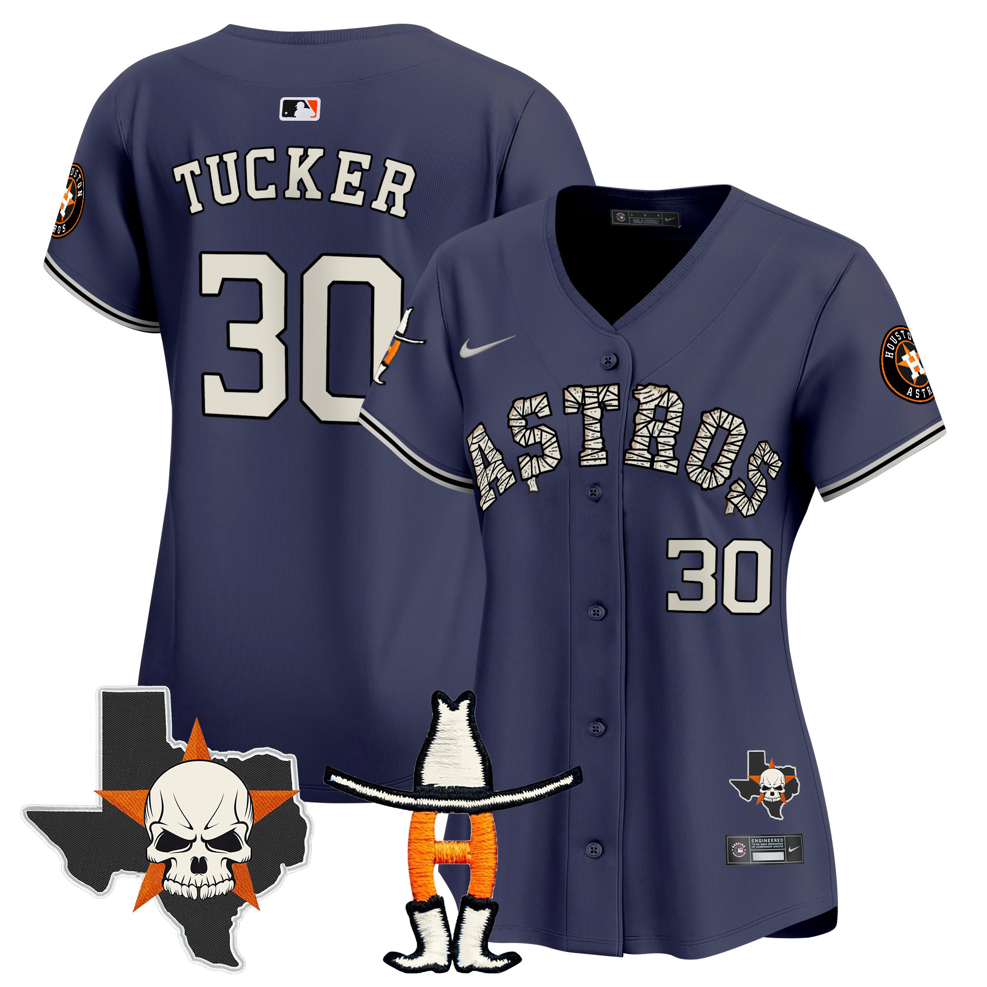 Women's Houston Astros Halloween Vapor Premier Limited Jersey - All Stitched