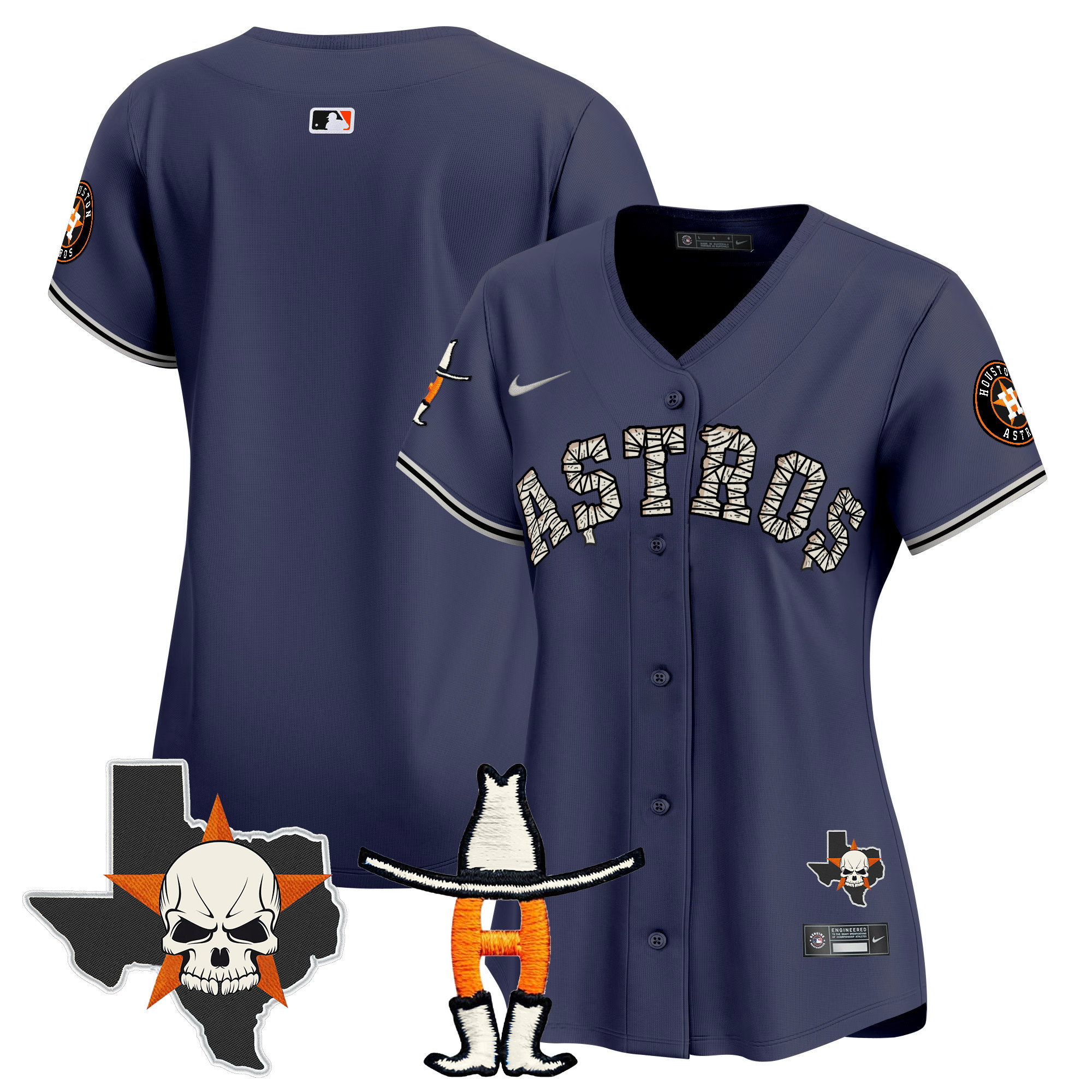 Women's Houston Astros Halloween Vapor Premier Limited Jersey - All Stitched
