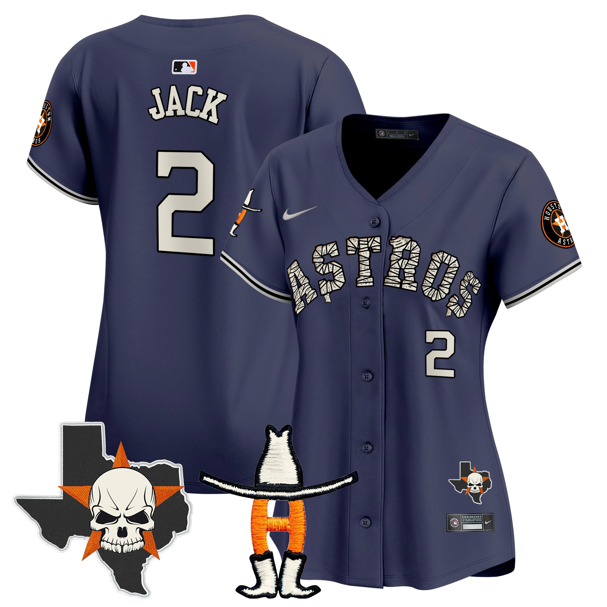 Women's Houston Astros Halloween Vapor Premier Limited Jersey - All Stitched