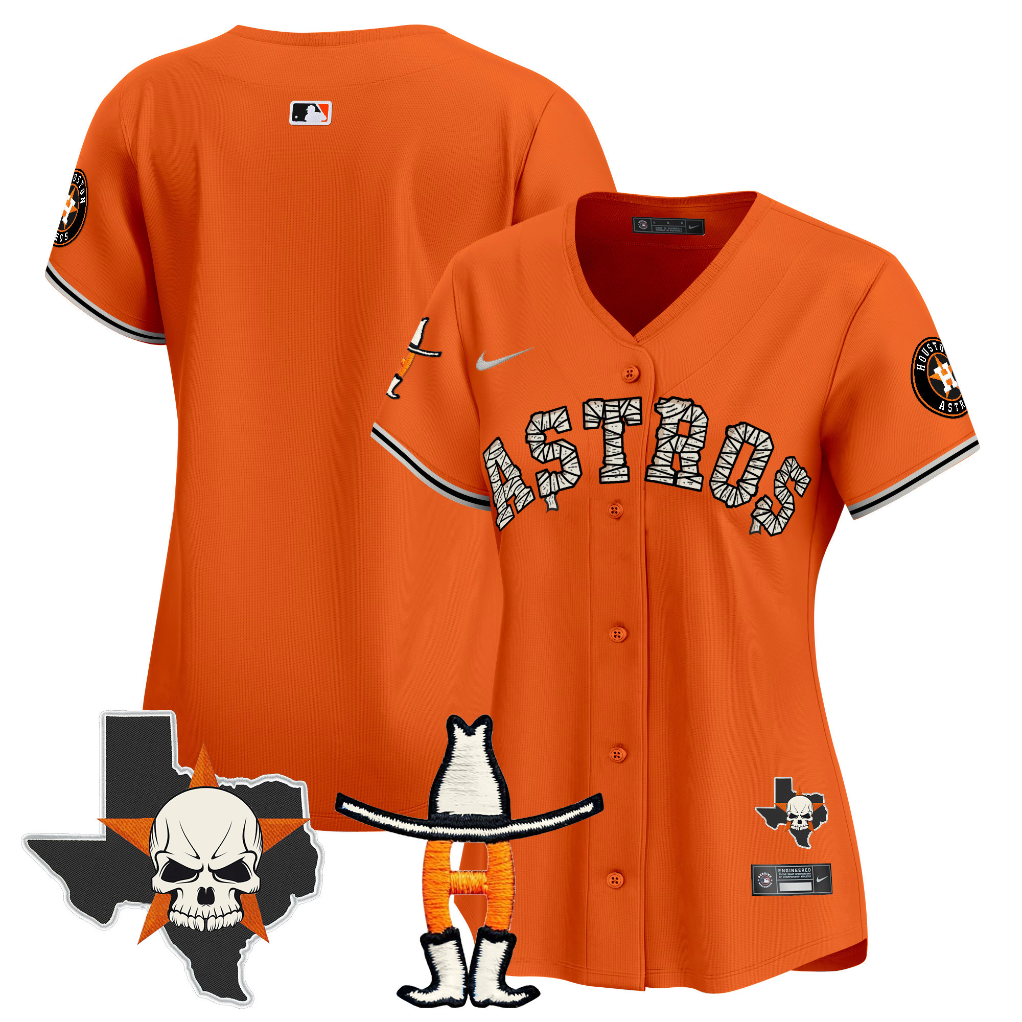 Women's Houston Astros Halloween Vapor Premier Limited Jersey - All Stitched