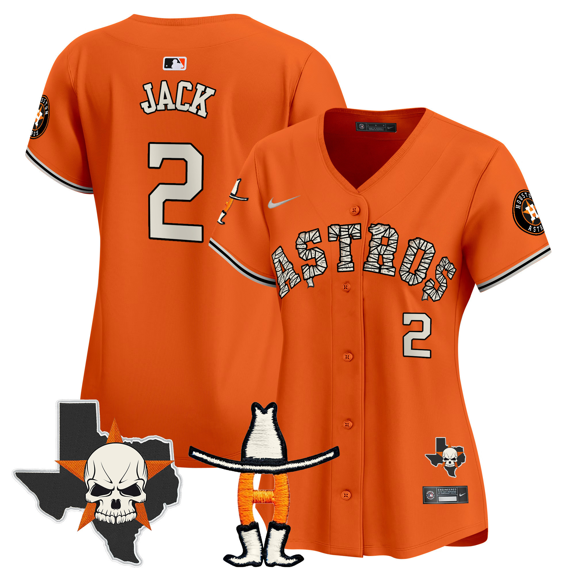 Women's Houston Astros Halloween Vapor Premier Limited Jersey - All Stitched