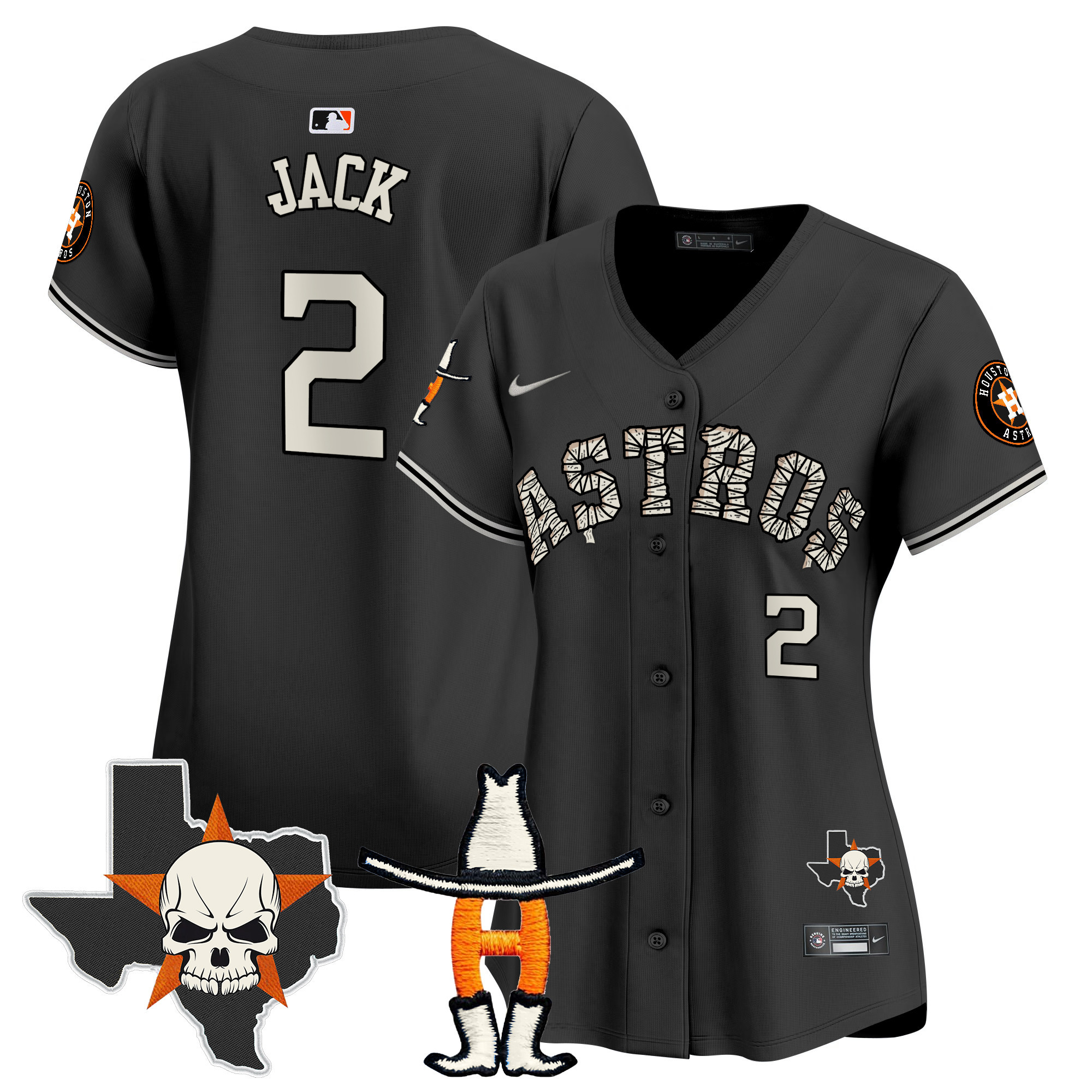 Women's Houston Astros Halloween Vapor Premier Limited Jersey - All Stitched