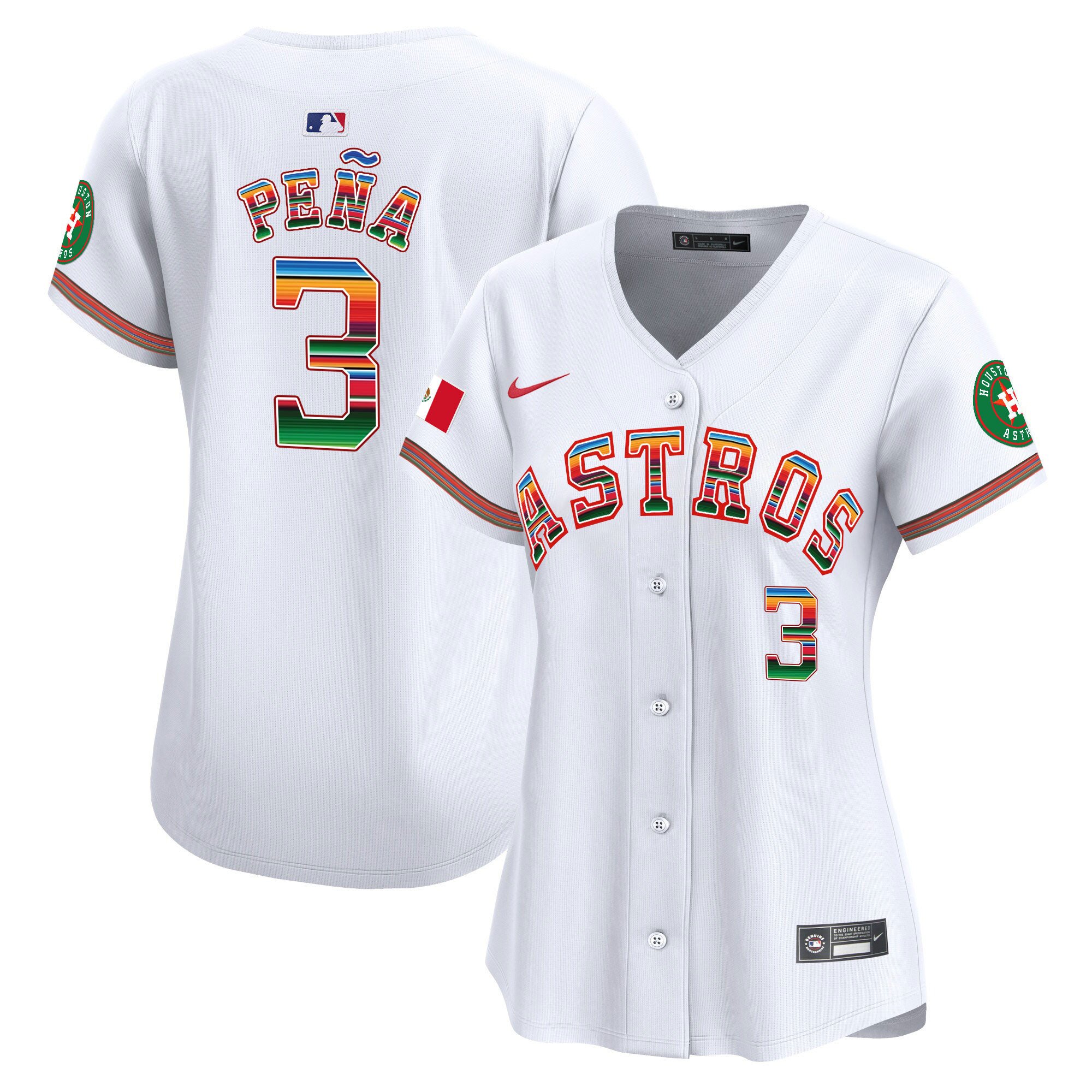Women's Houston Astros Mexico Vapor Premier Limited Jersey - All Stitched