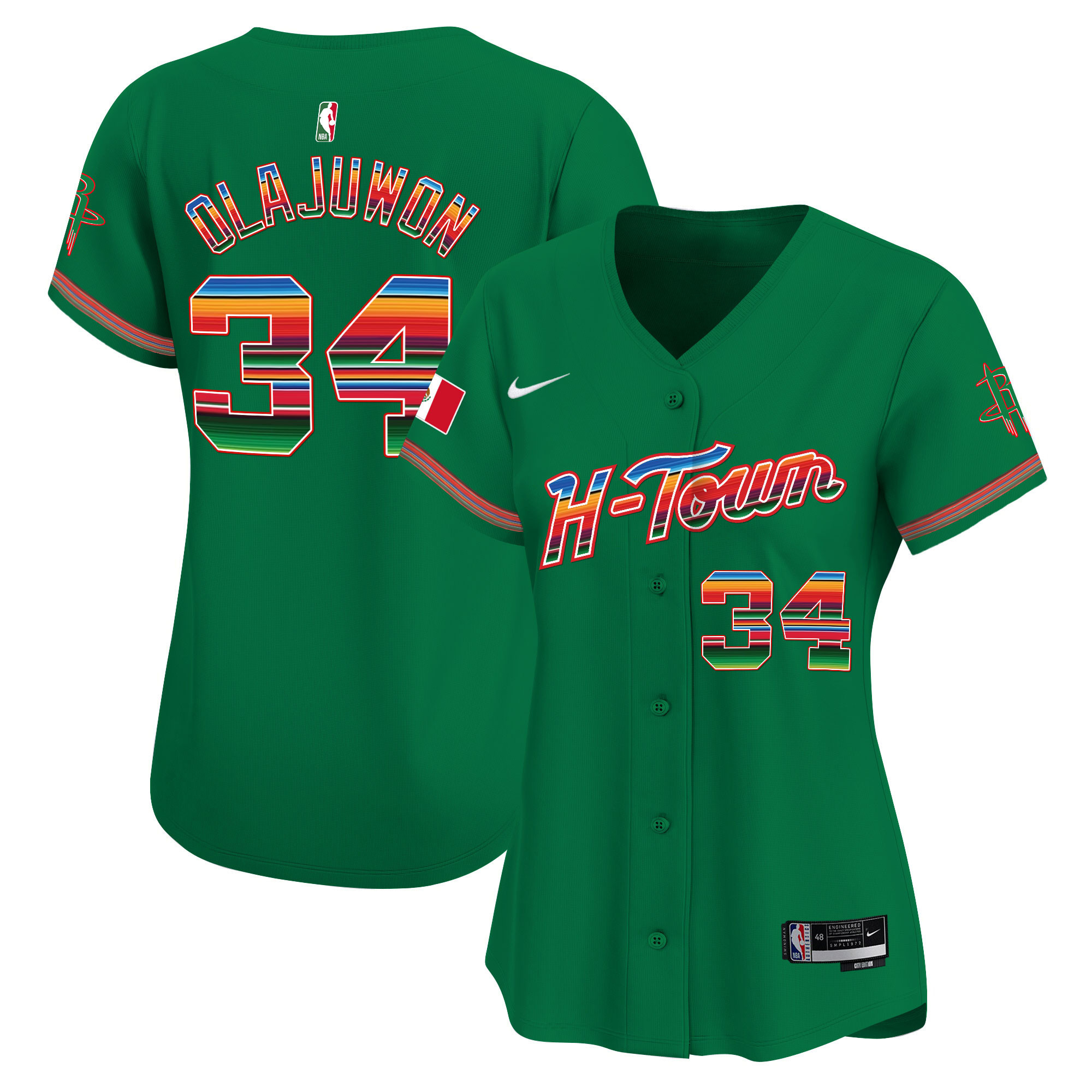 Women's Houston Rockets Mexico Vapor Baseball Jersey - All Stitched