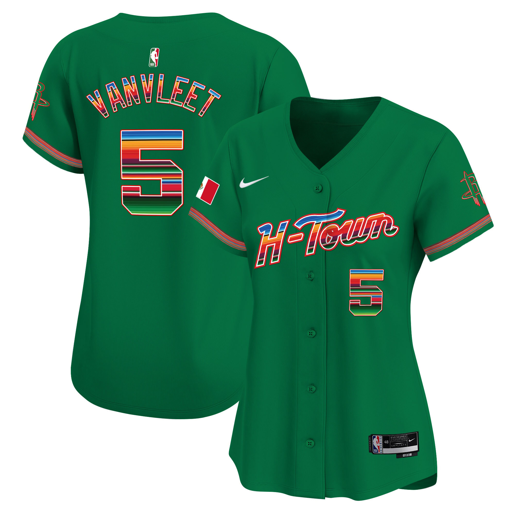 Women's Houston Rockets Mexico Vapor Baseball Jersey - All Stitched