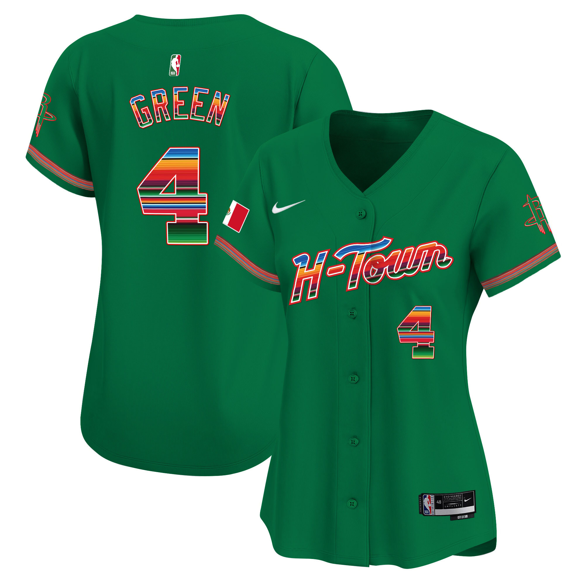 Women's Houston Rockets Mexico Vapor Baseball Jersey - All Stitched