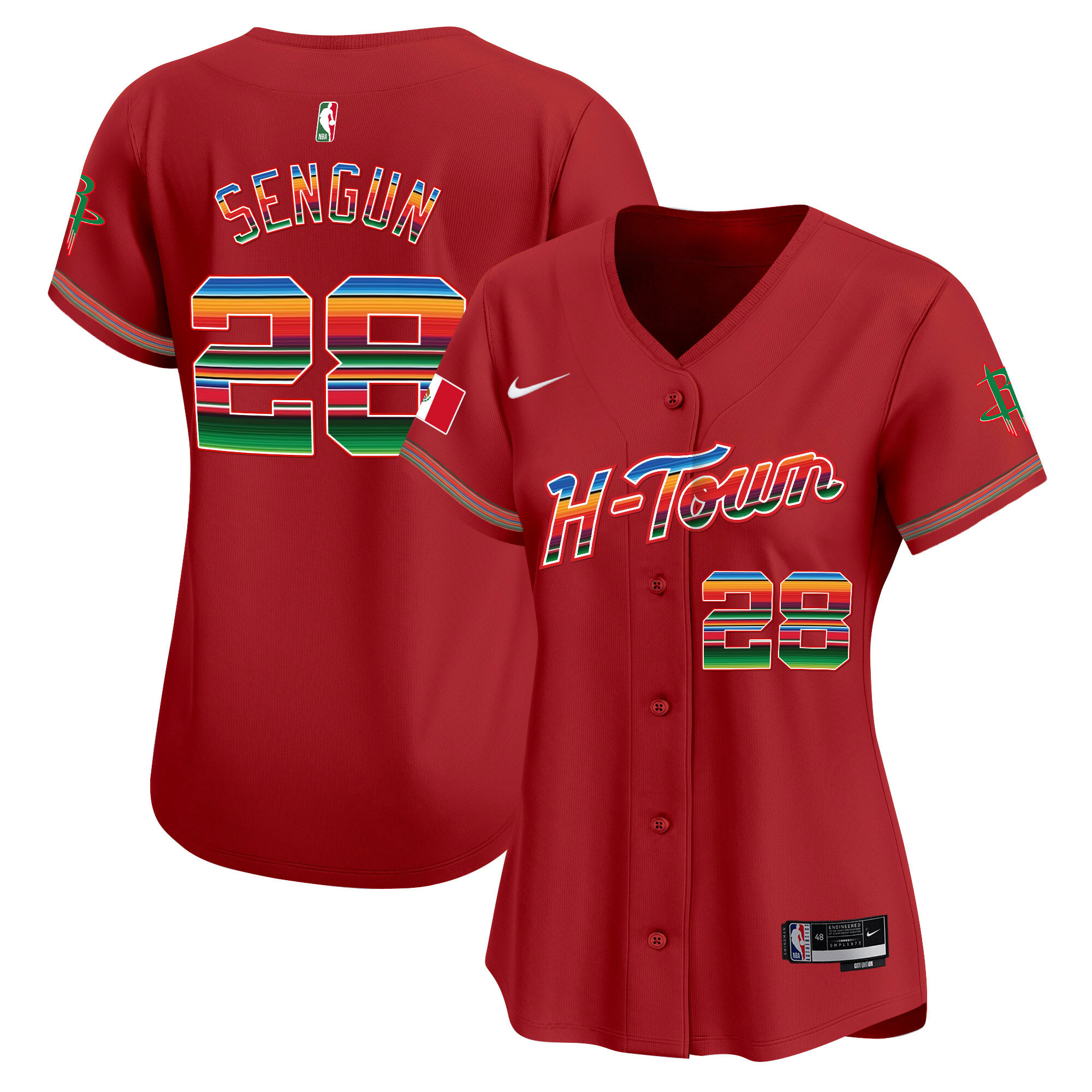 Women's Houston Rockets Mexico Vapor Baseball Jersey - All Stitched