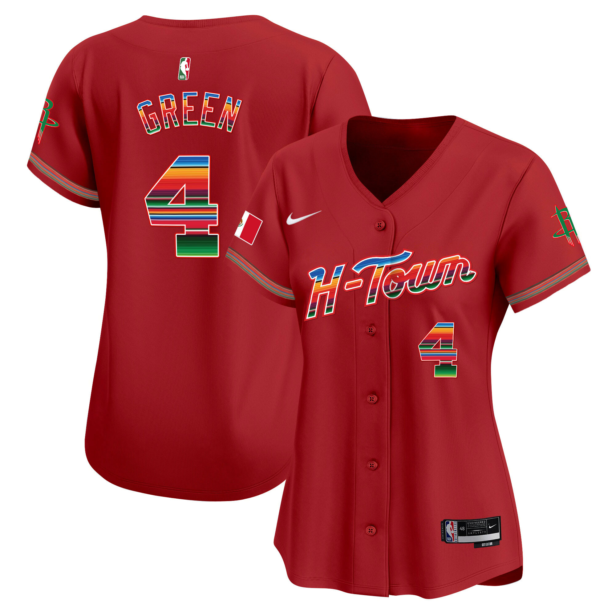 Women's Houston Rockets Mexico Vapor Baseball Jersey - All Stitched