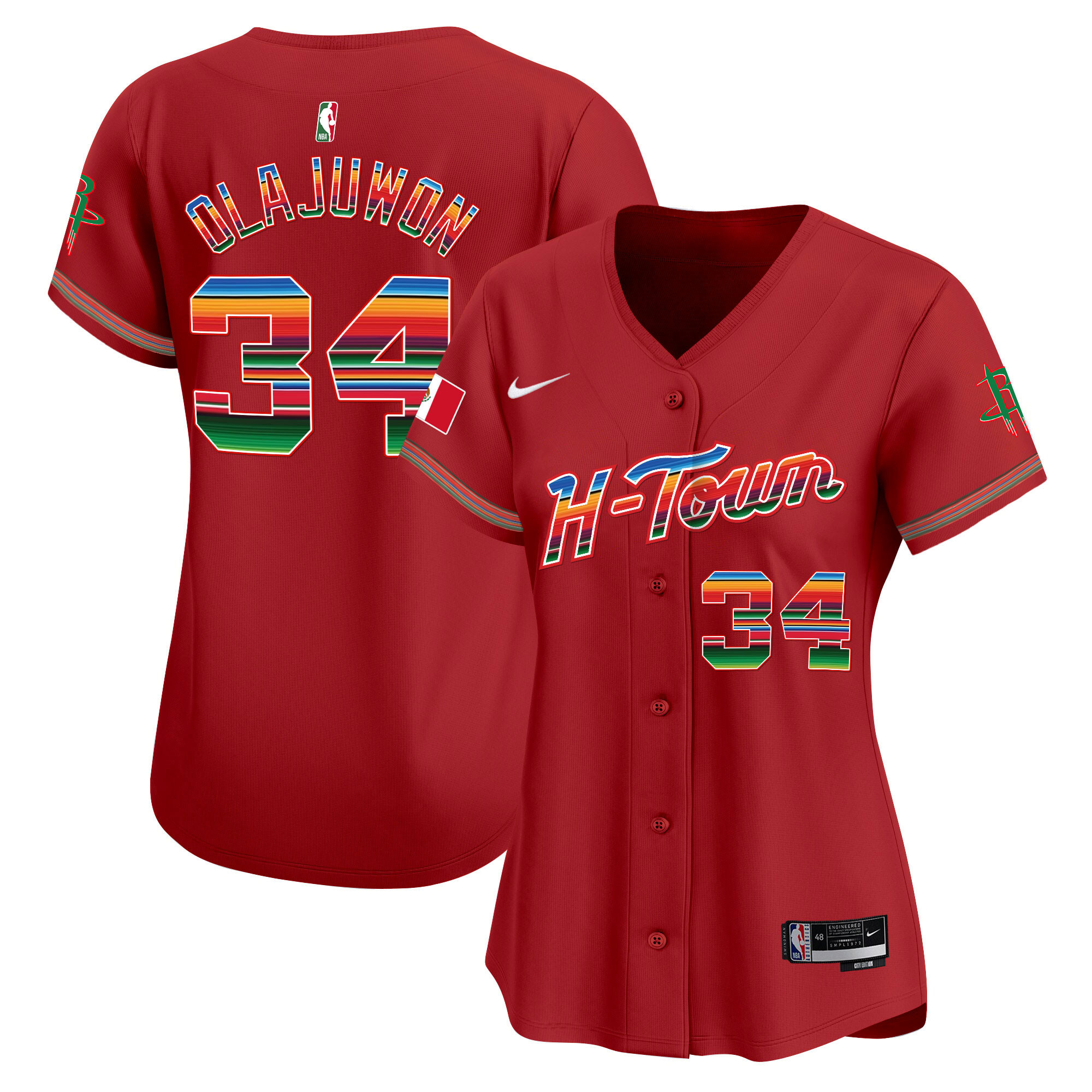 Women's Houston Rockets Mexico Vapor Baseball Jersey - All Stitched