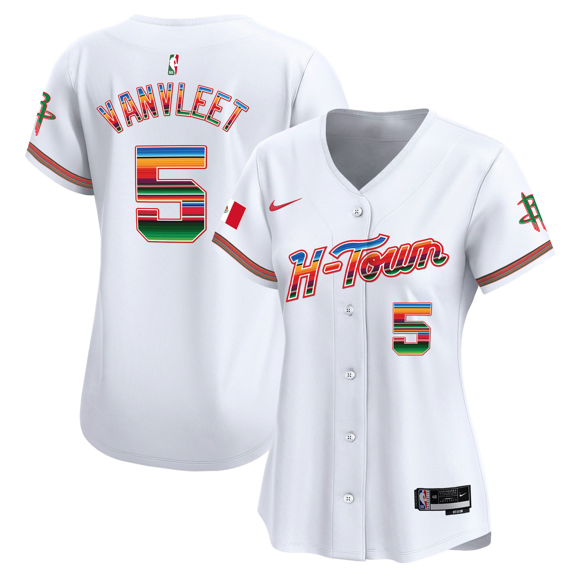 Women's Houston Rockets Mexico Vapor Baseball Jersey - All Stitched