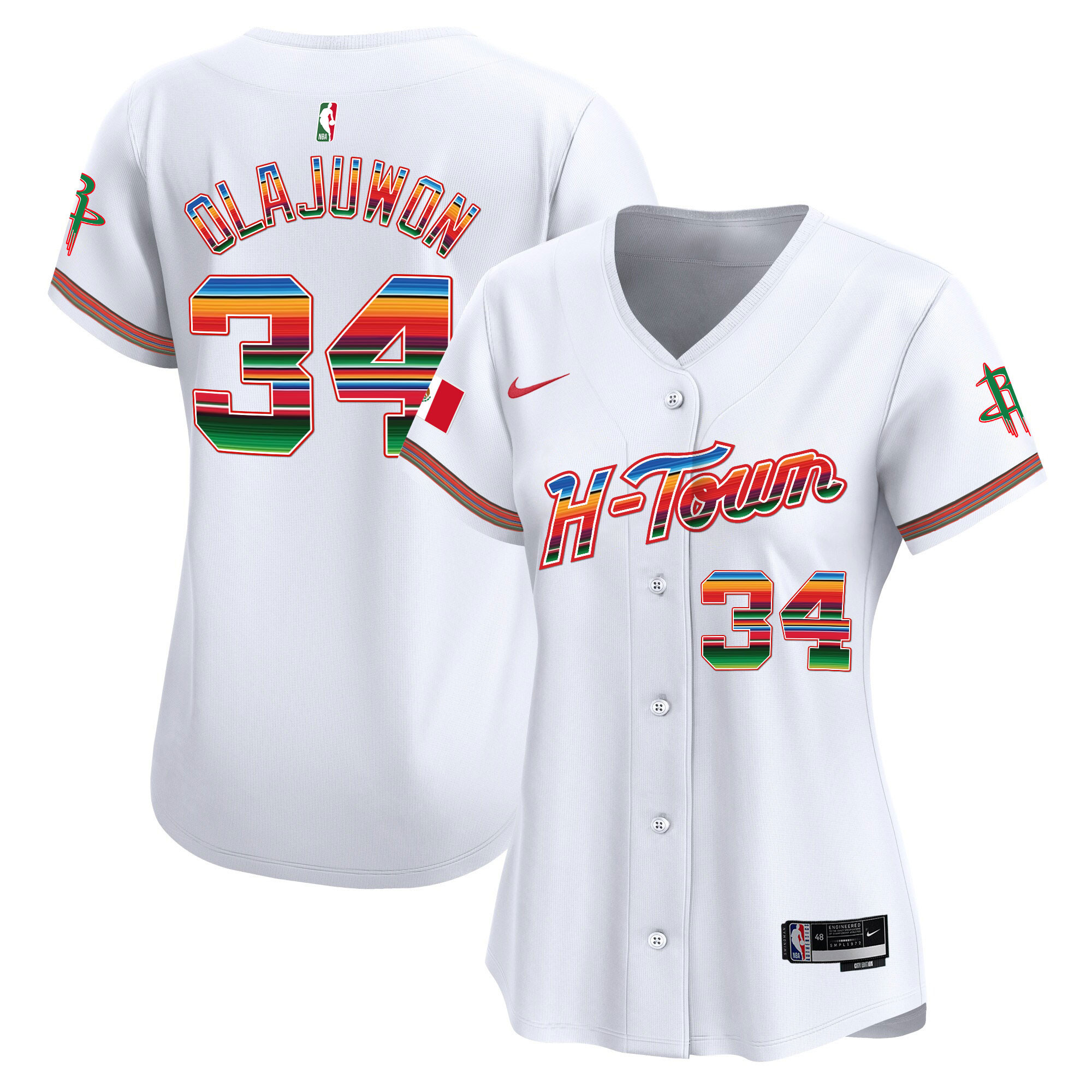 Women's Houston Rockets Mexico Vapor Baseball Jersey - All Stitched