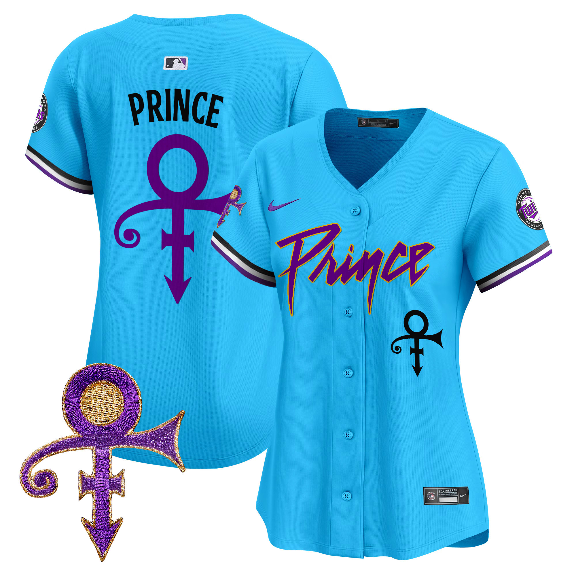 Women's Minnesota Twins Prince Patch Vapor Premier Limited Jersey - All Stitched