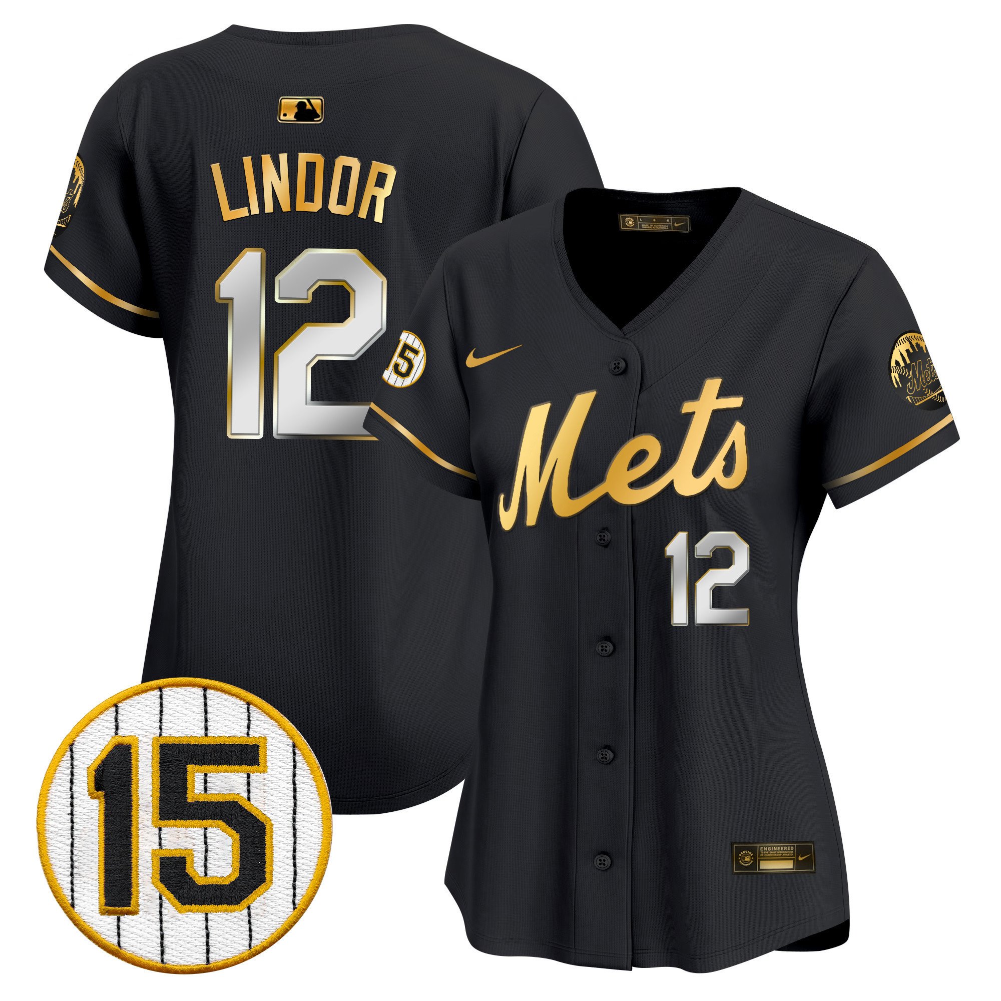 Women's New York Mets Jerry Grote Patch Vapor Premier Limited Jersey - All Stitched