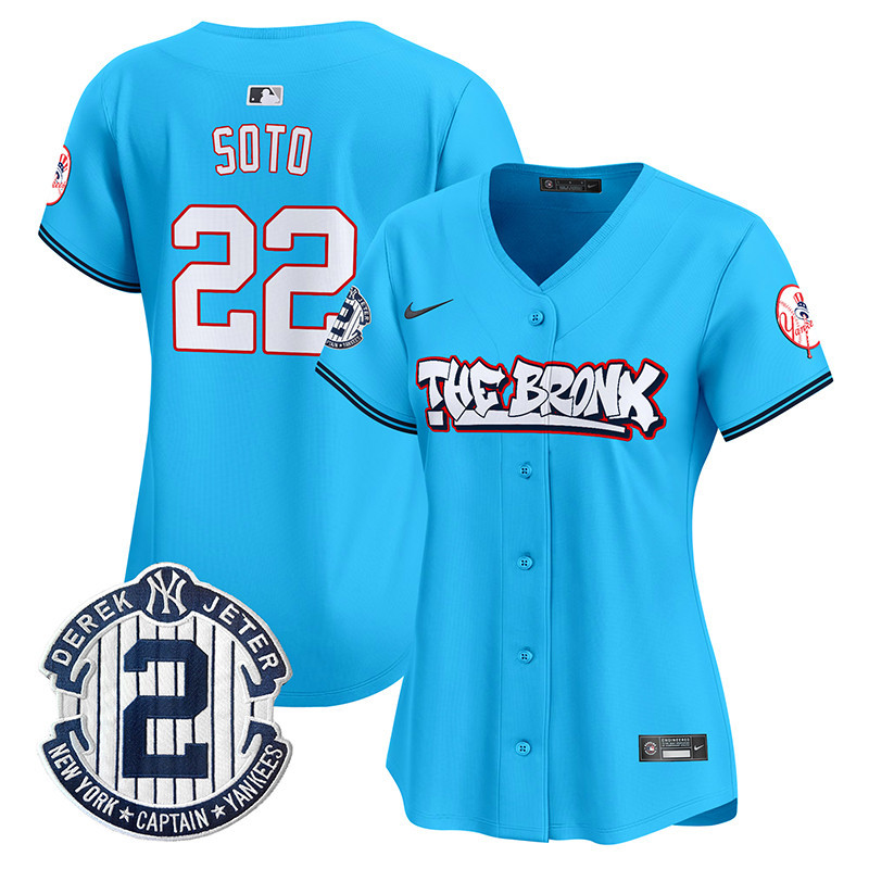 Women's New York Yankees The Bronx Graffiti Vapor Premier Limited Jersey V2 - All Stitched
