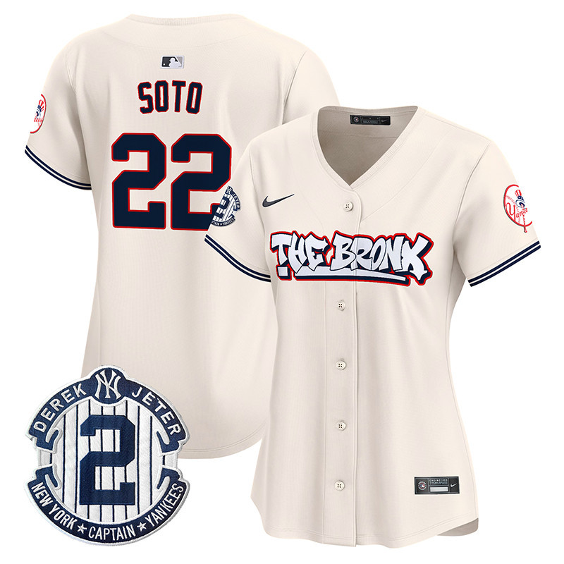 Women's New York Yankees The Bronx Graffiti Vapor Premier Limited Jersey V2 - All Stitched