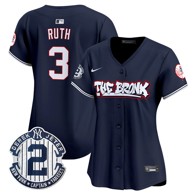 Women's New York Yankees The Bronx Graffiti Vapor Premier Limited Jersey V2 - All Stitched