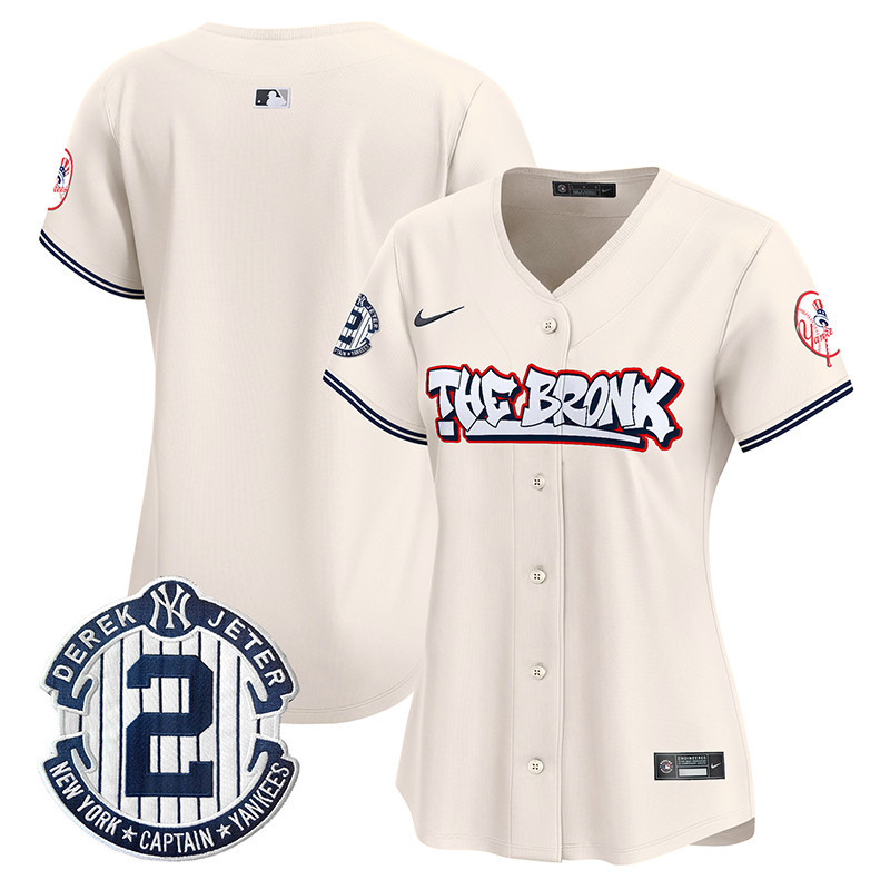 Women's New York Yankees The Bronx Graffiti Vapor Premier Limited Jersey V2 - All Stitched
