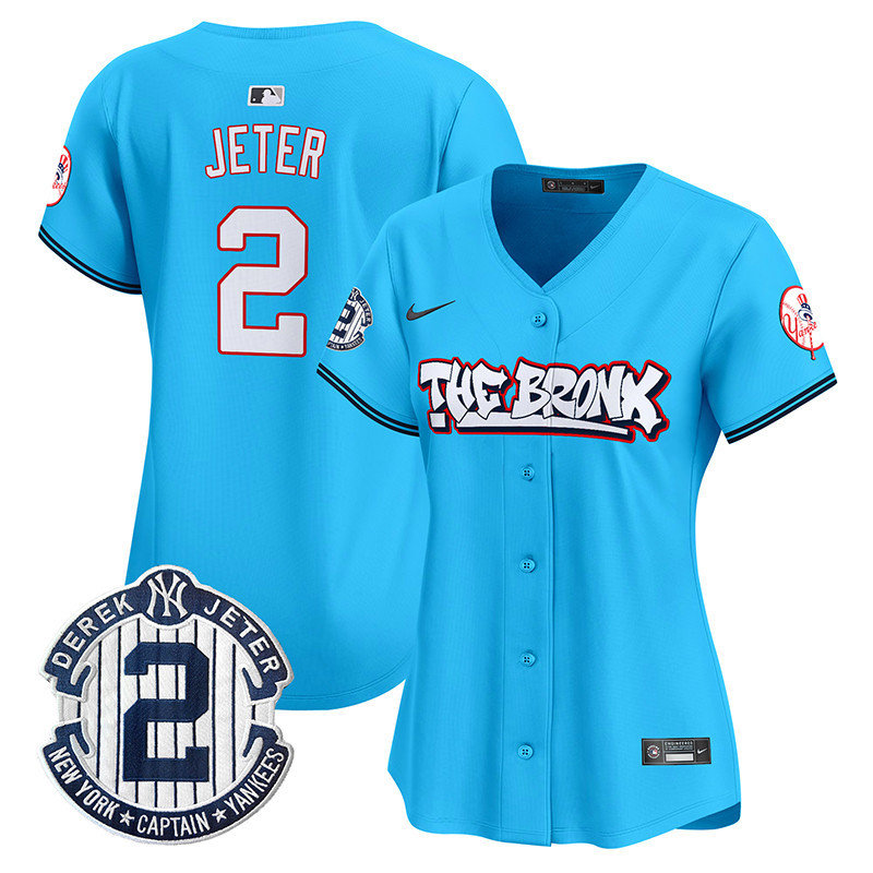 Women's New York Yankees The Bronx Graffiti Vapor Premier Limited Jersey V2 - All Stitched