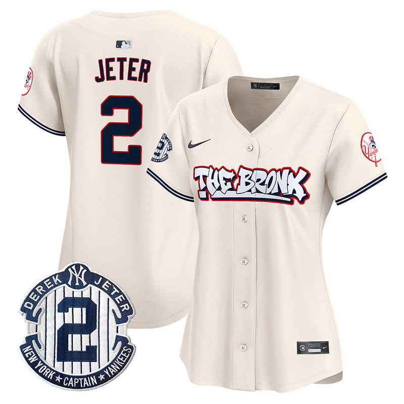 Women's New York Yankees The Bronx Graffiti Vapor Premier Limited Jersey V2 - All Stitched