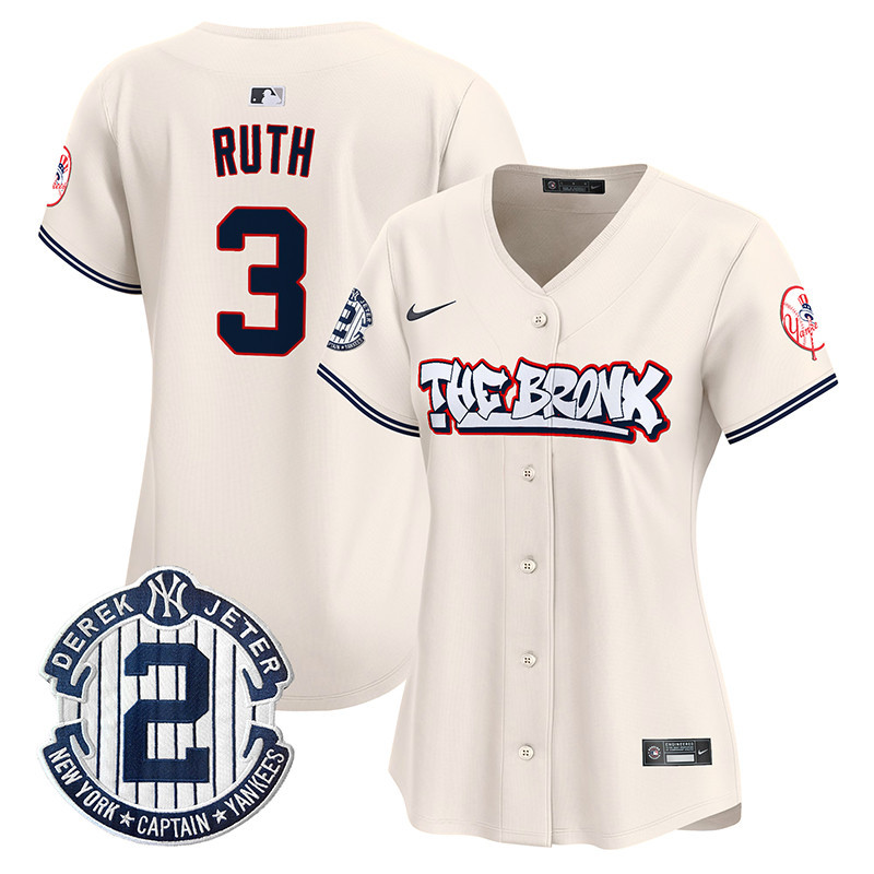 Women's New York Yankees The Bronx Graffiti Vapor Premier Limited Jersey V2 - All Stitched