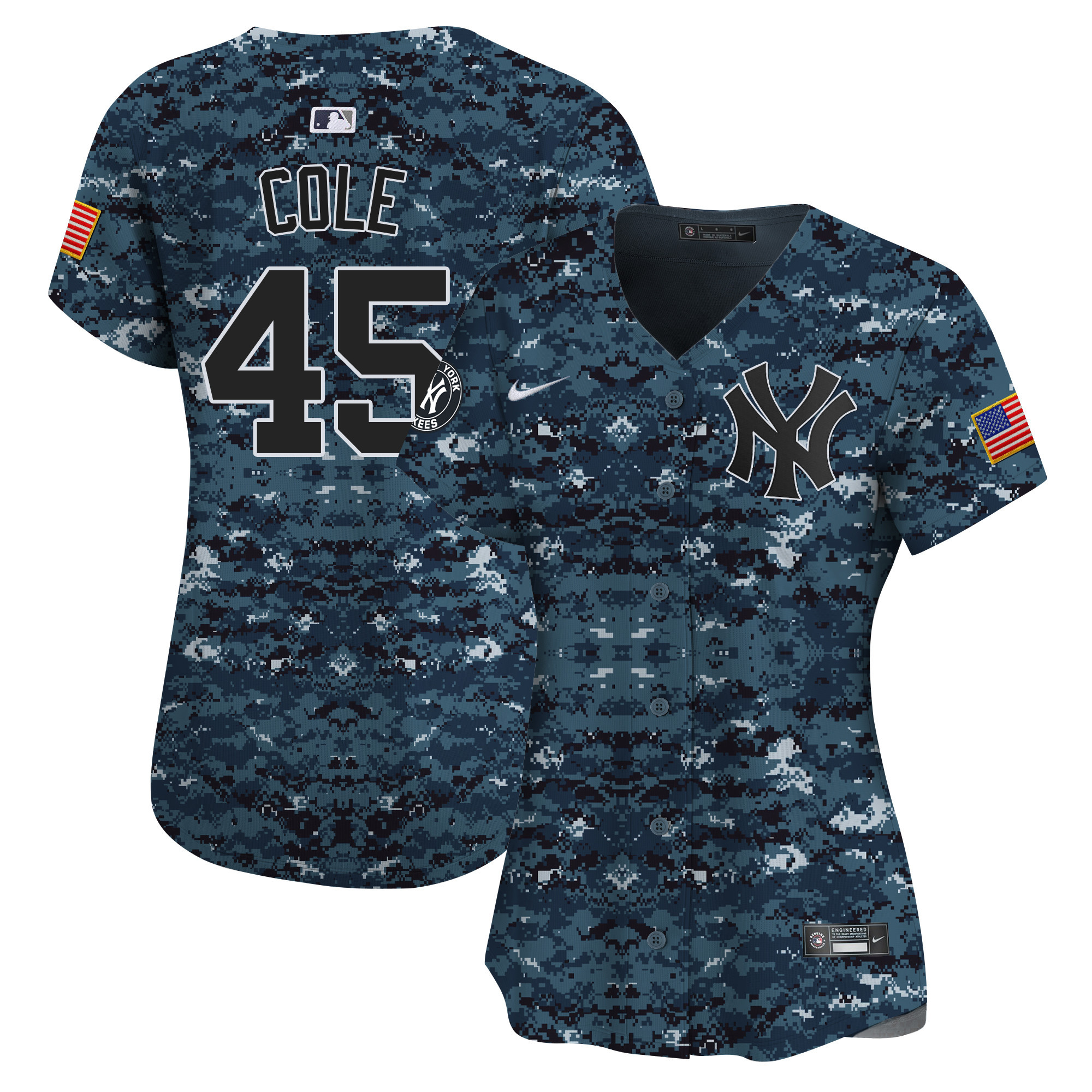 Women's New York Yankees USMC Alternate Vapor Premier Limited Jersey - All Stitched
