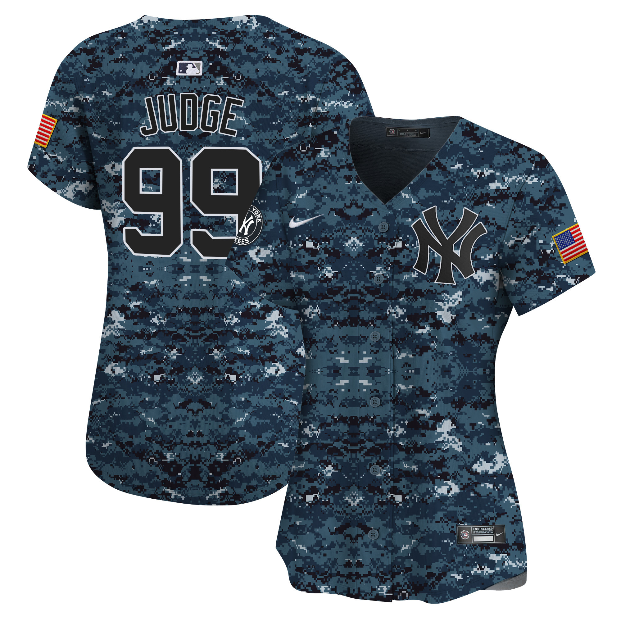 Women's New York Yankees USMC Alternate Vapor Premier Limited Jersey - All Stitched