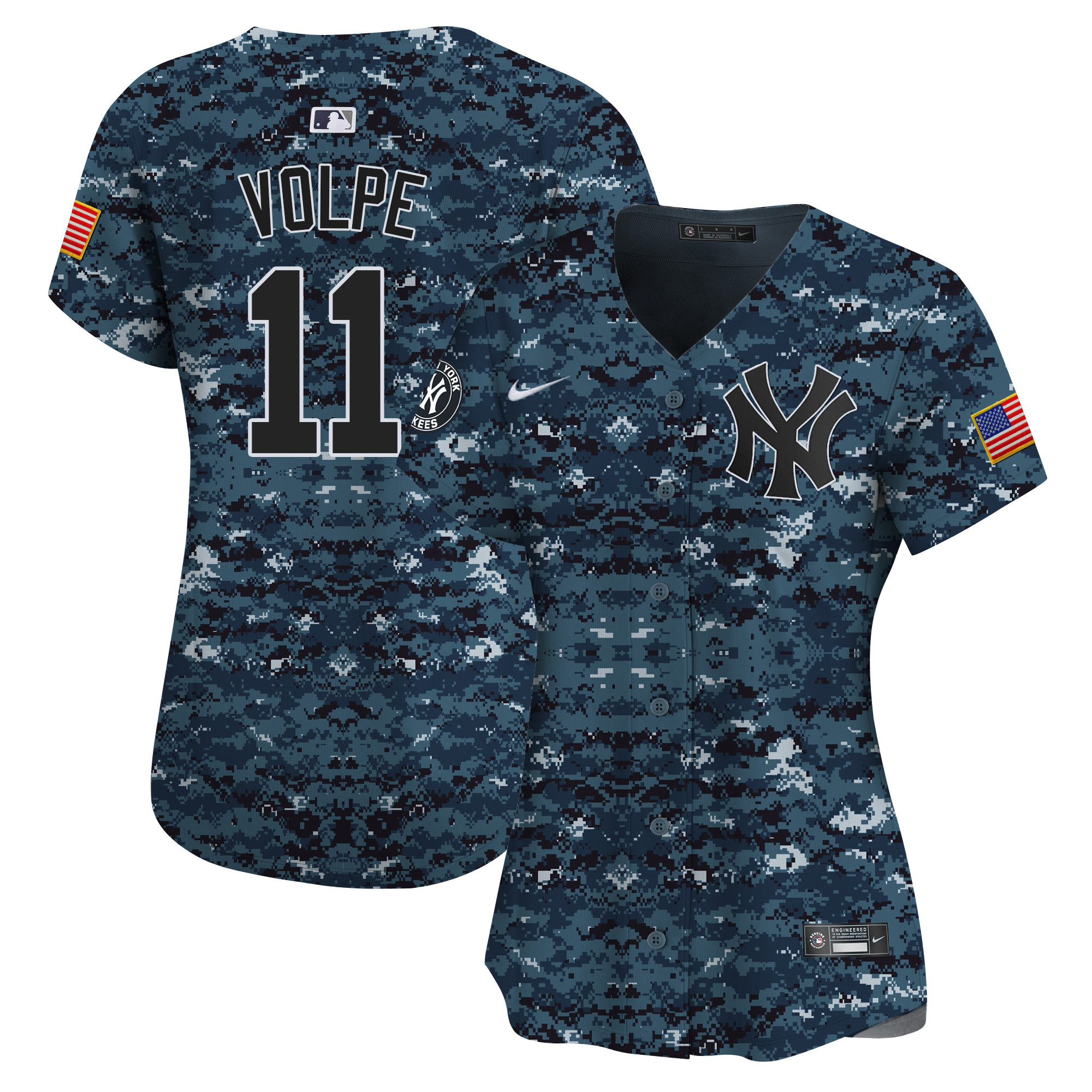 Women's New York Yankees USMC Alternate Vapor Premier Limited Jersey - All Stitched