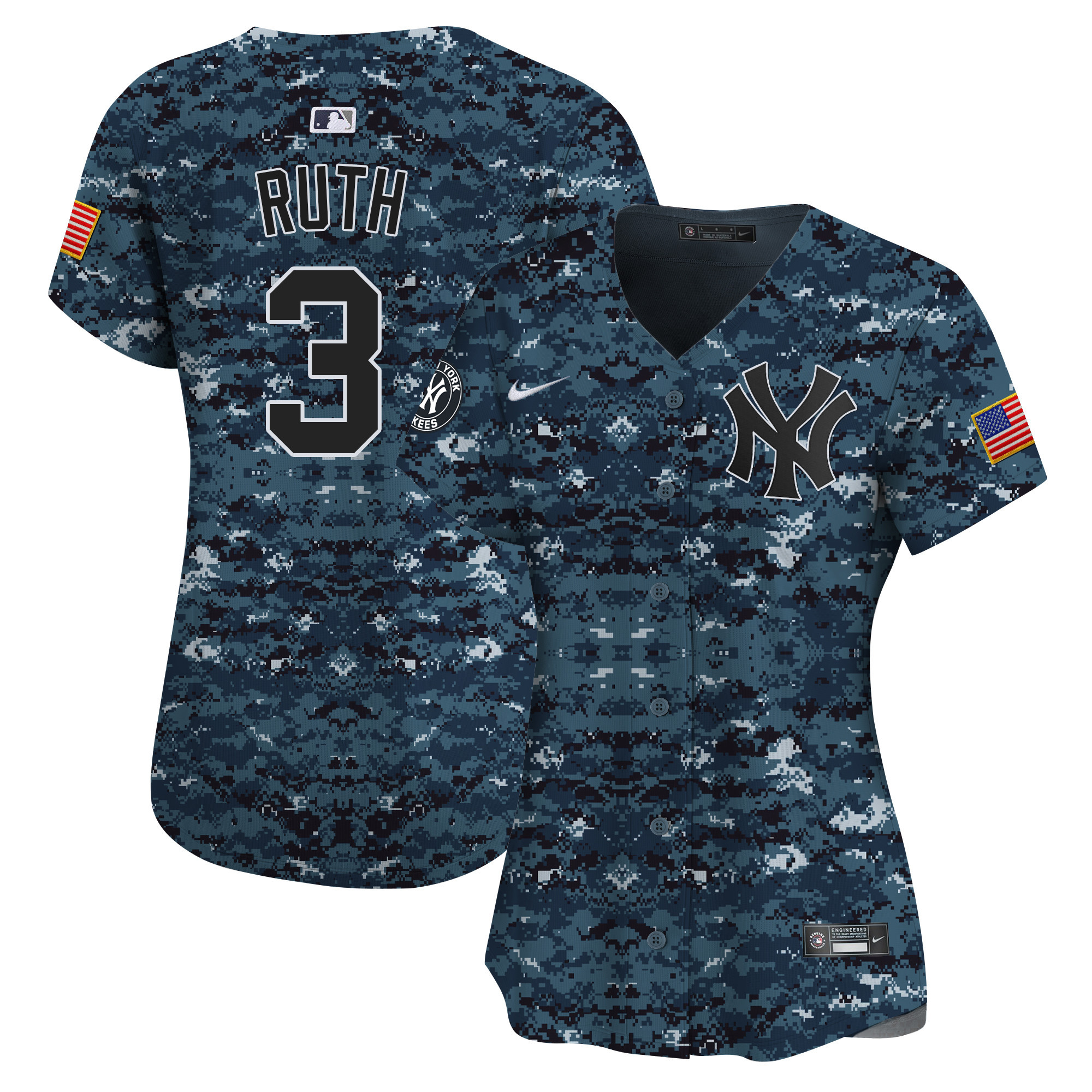 Women's New York Yankees USMC Alternate Vapor Premier Limited Jersey - All Stitched