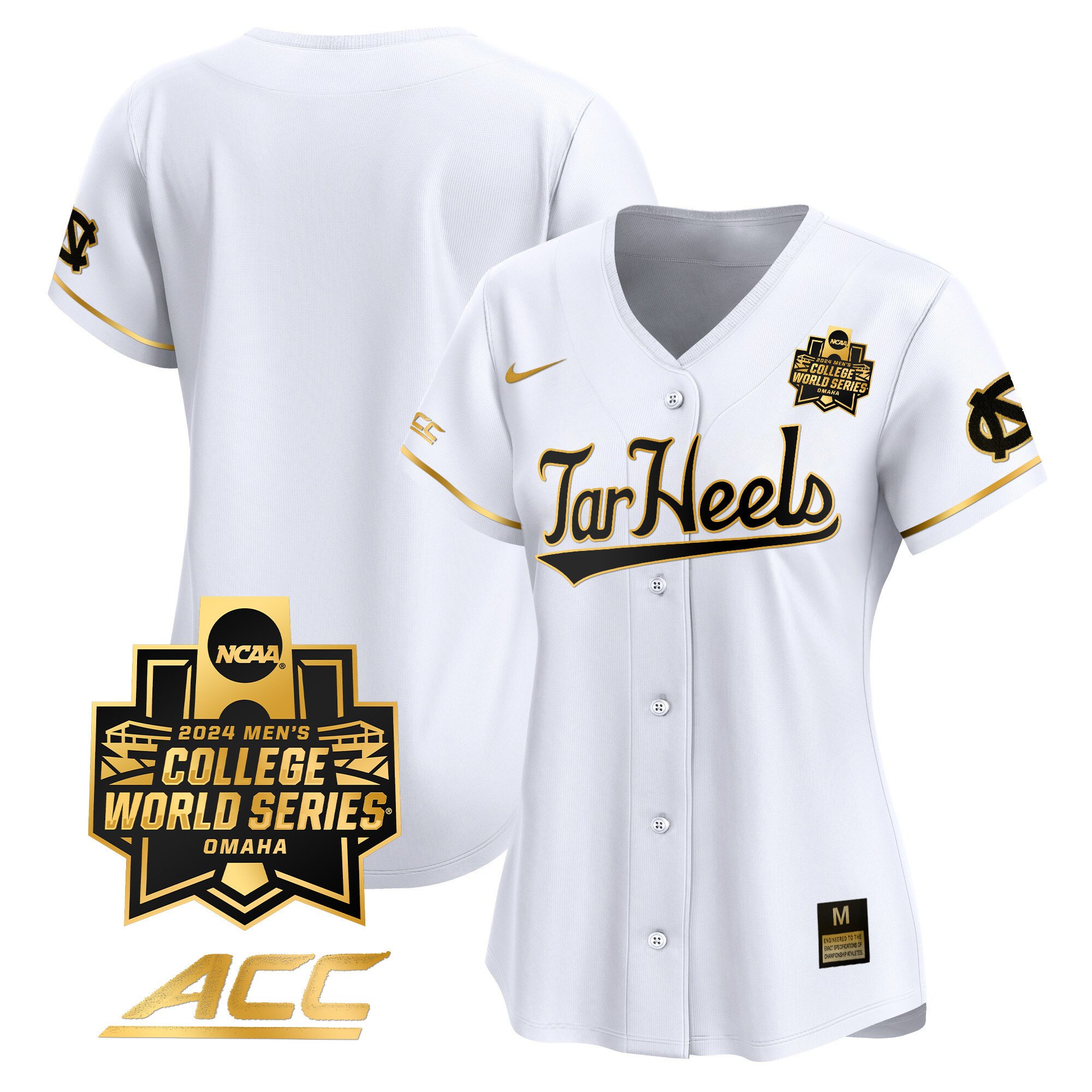 Women's North Carolina Tar Heels 2024 College World Series Vapor Premier Limited Jersey - All Stitched