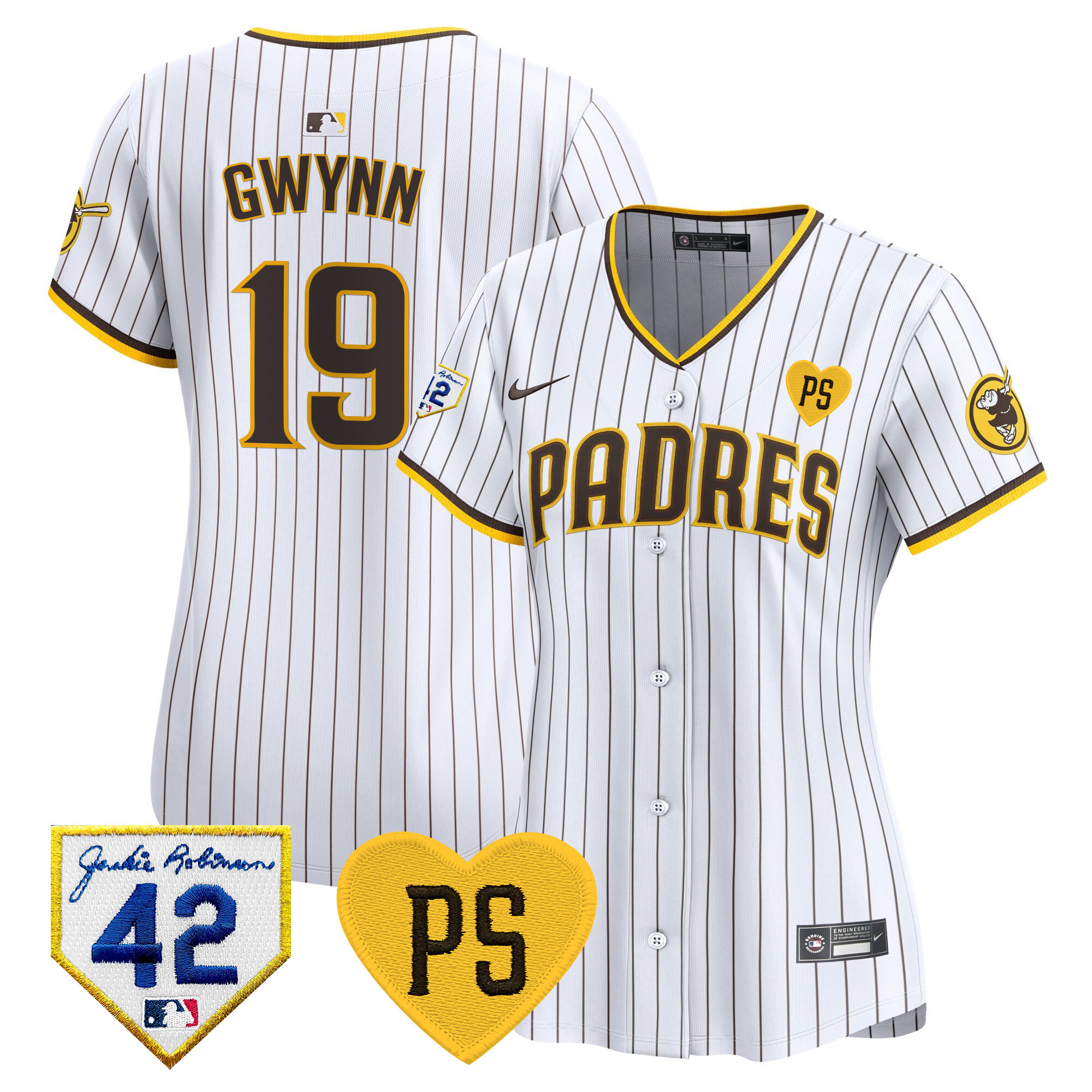 Women's Padres 2024 “For Peter” & Robinson Patch Vapor Premier Limited Jersey – All Stitched