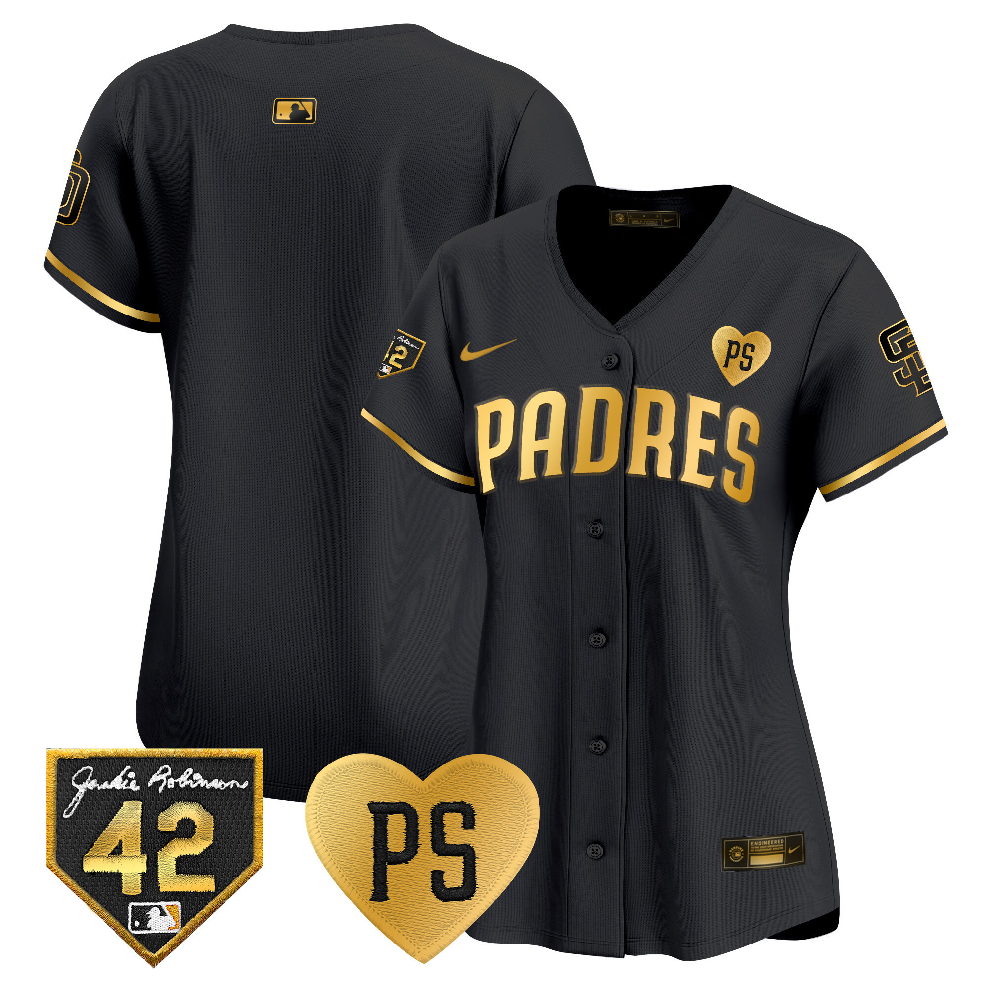 Women's Padres 2024 “For Peter” & Robinson Patch Vapor Premier Limited Jersey – All Stitched