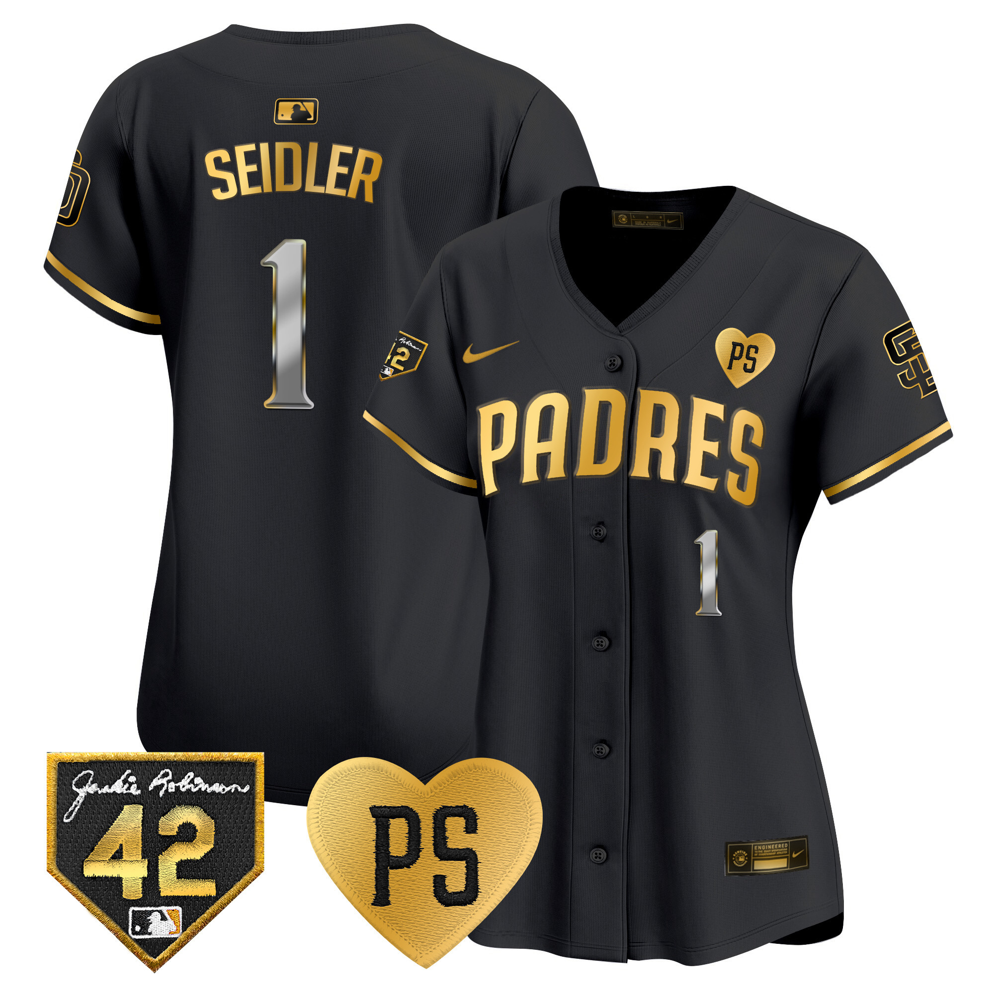 Women's Padres 2024 “For Peter” & Robinson Patch Vapor Premier Limited Jersey – All Stitched