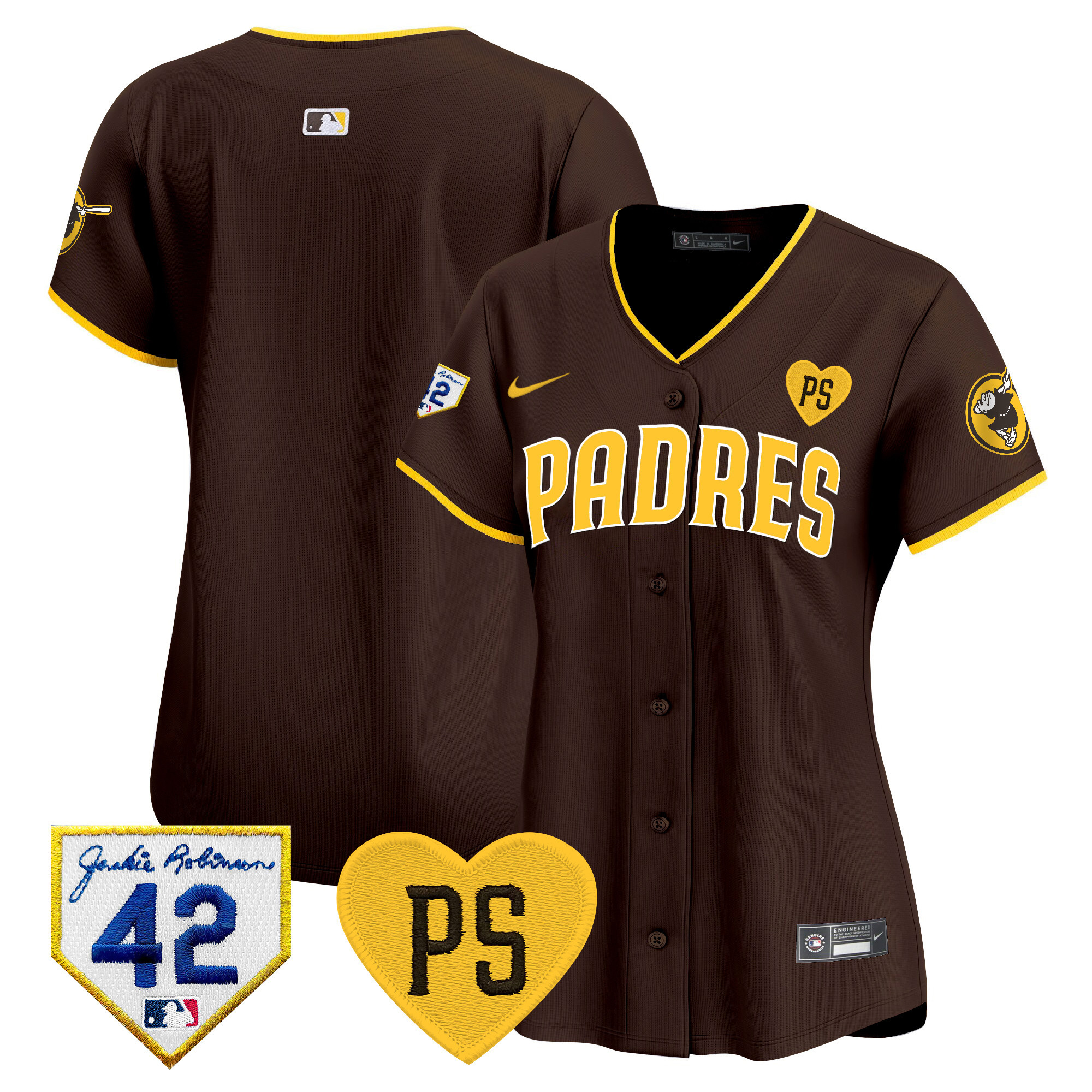 Women's Padres 2024 “For Peter” & Robinson Patch Vapor Premier Limited Jersey – All Stitched