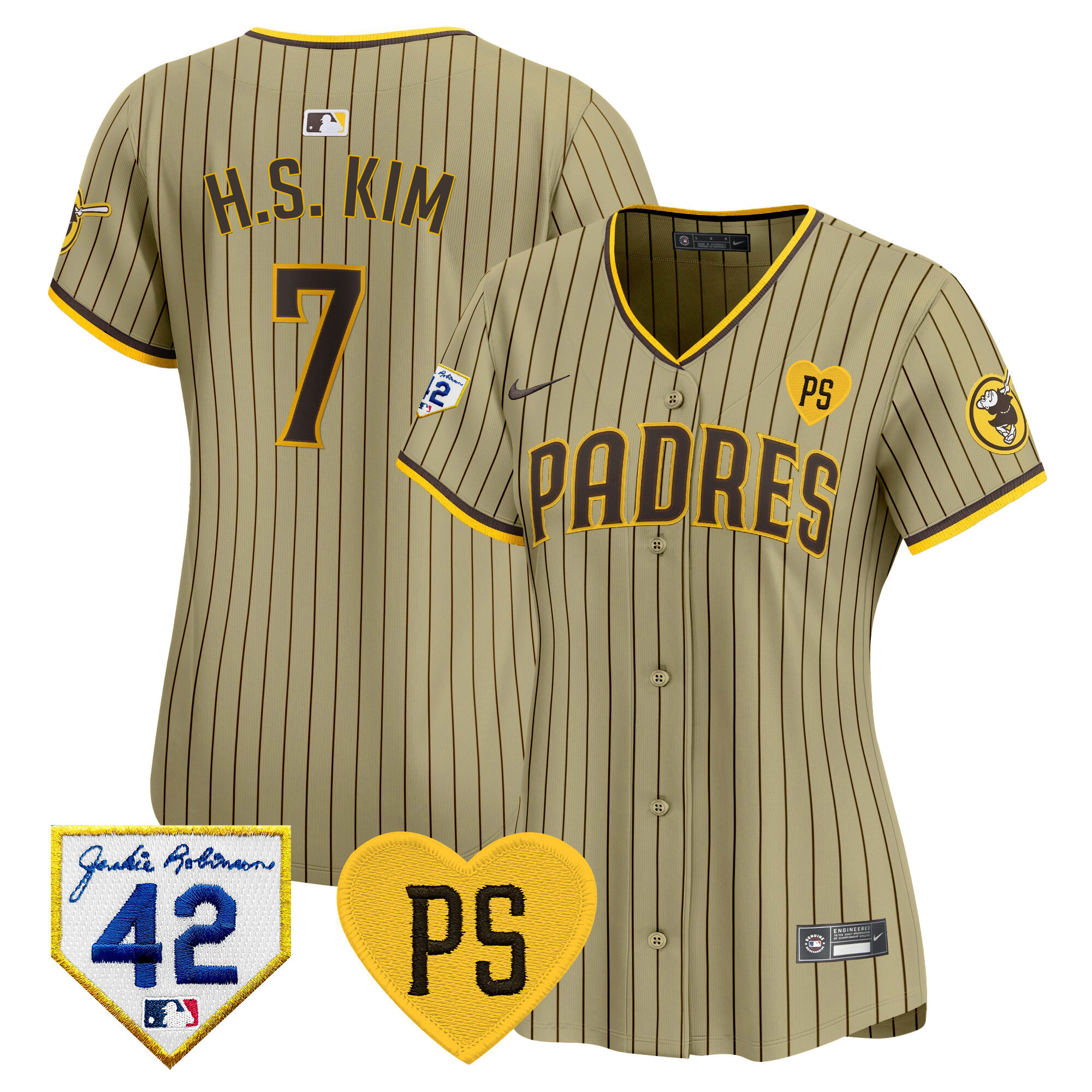 Women's Padres 2024 “For Peter” & Robinson Patch Vapor Premier Limited Jersey – All Stitched
